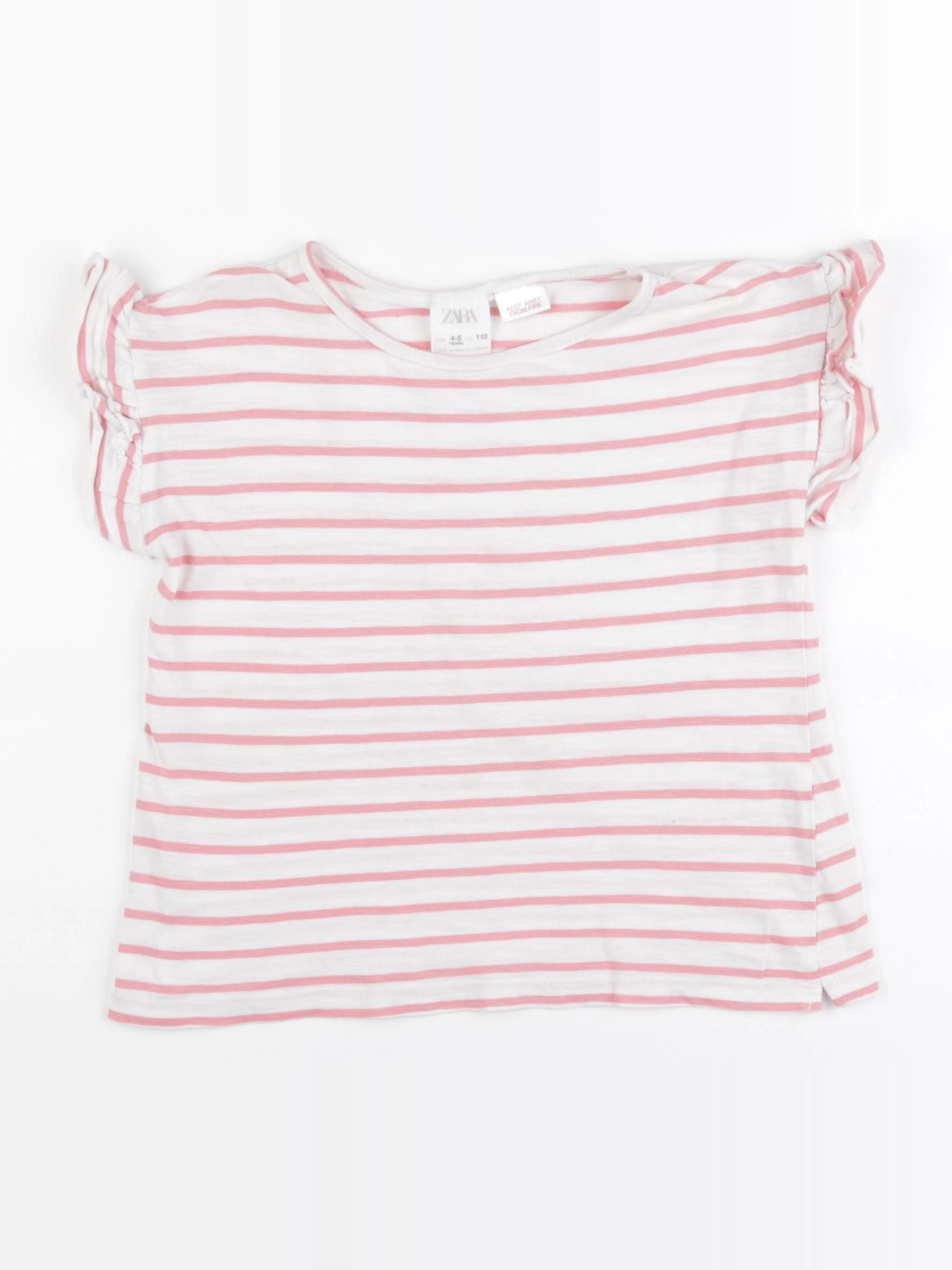Zara - tee-shirt rose - 4/5 ans
