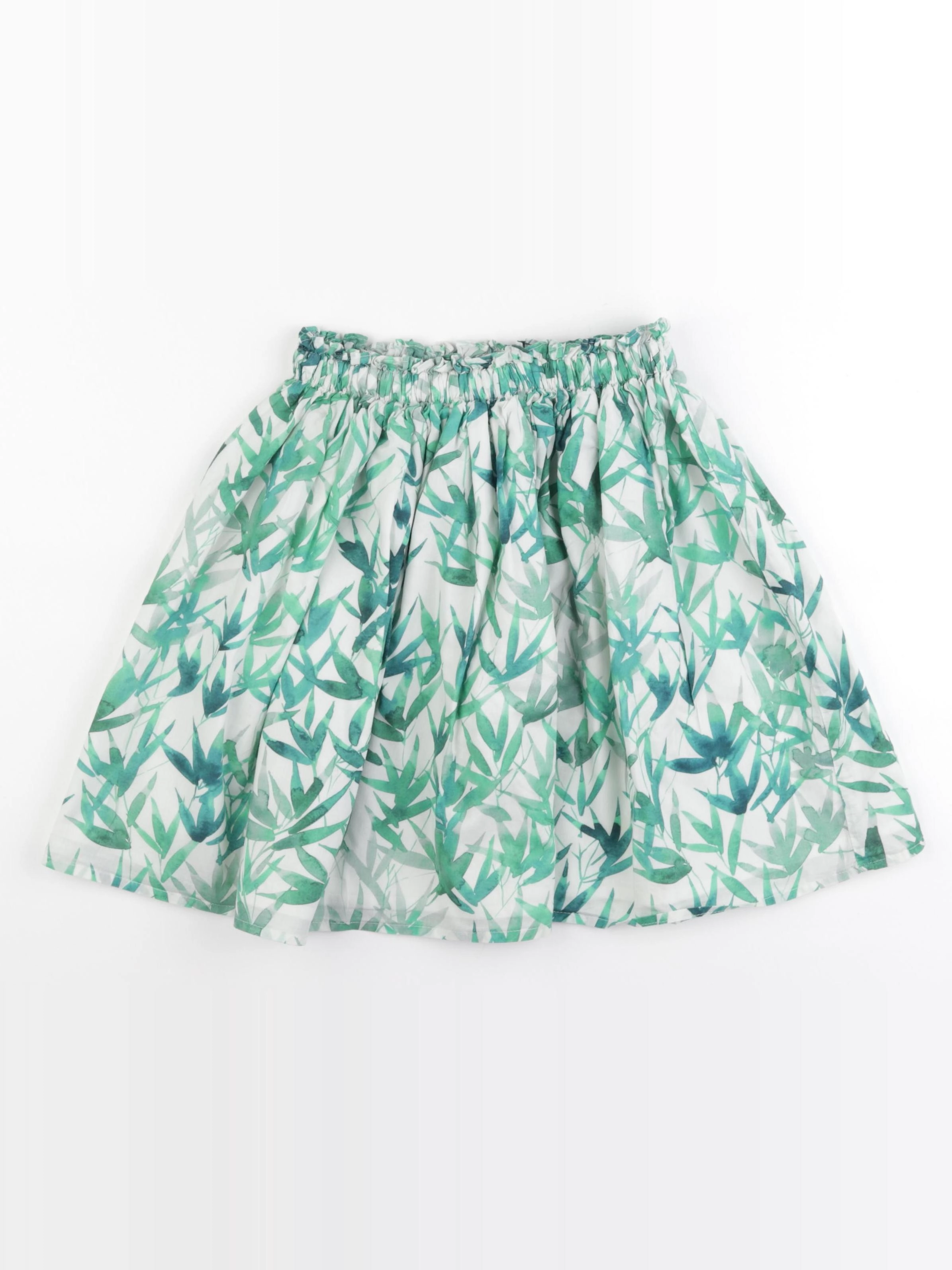 Cyrillus - jupe blanc, vert - 10 ans