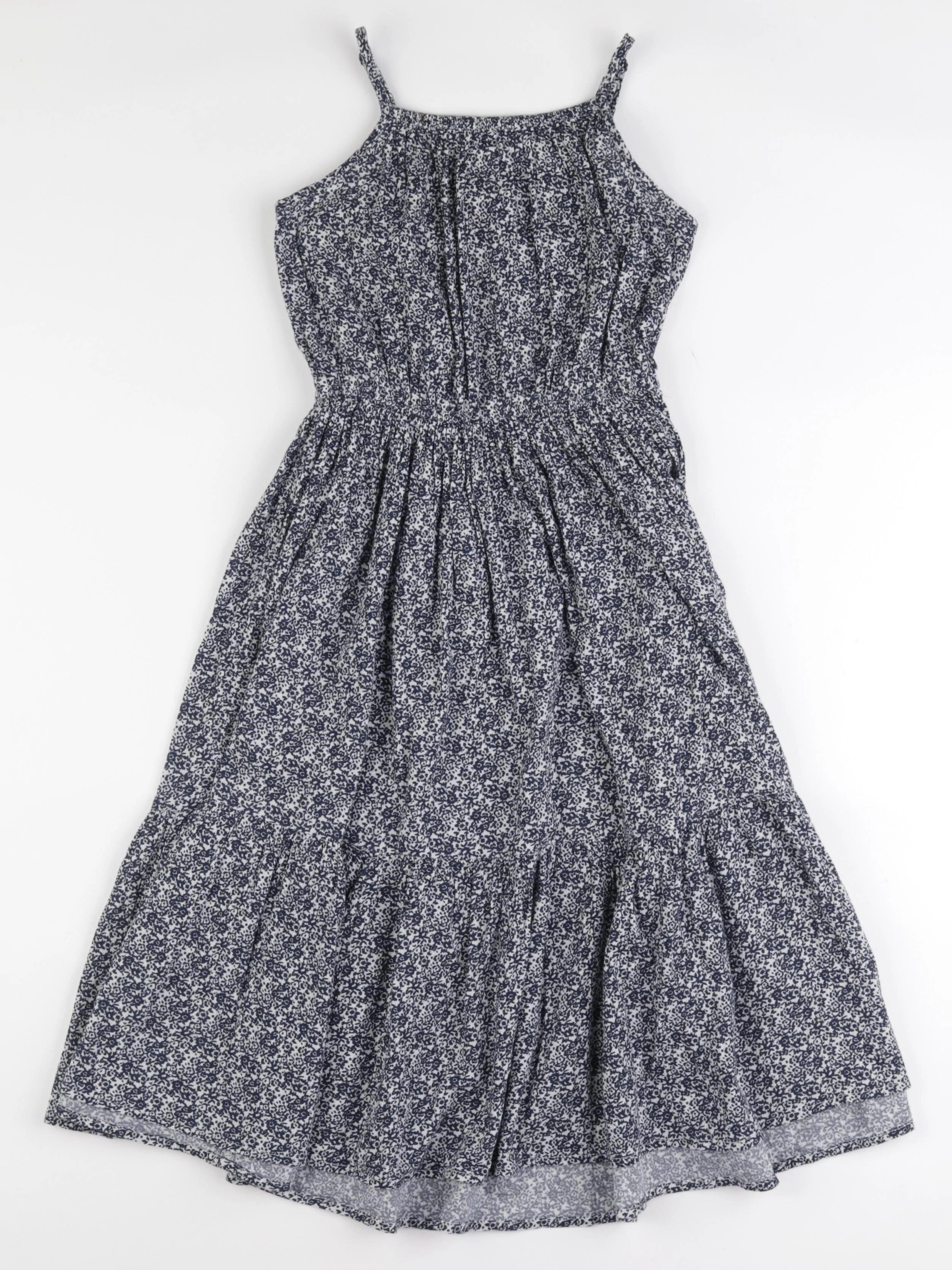 Monoprix - robe blanc, bleu - 8 ans