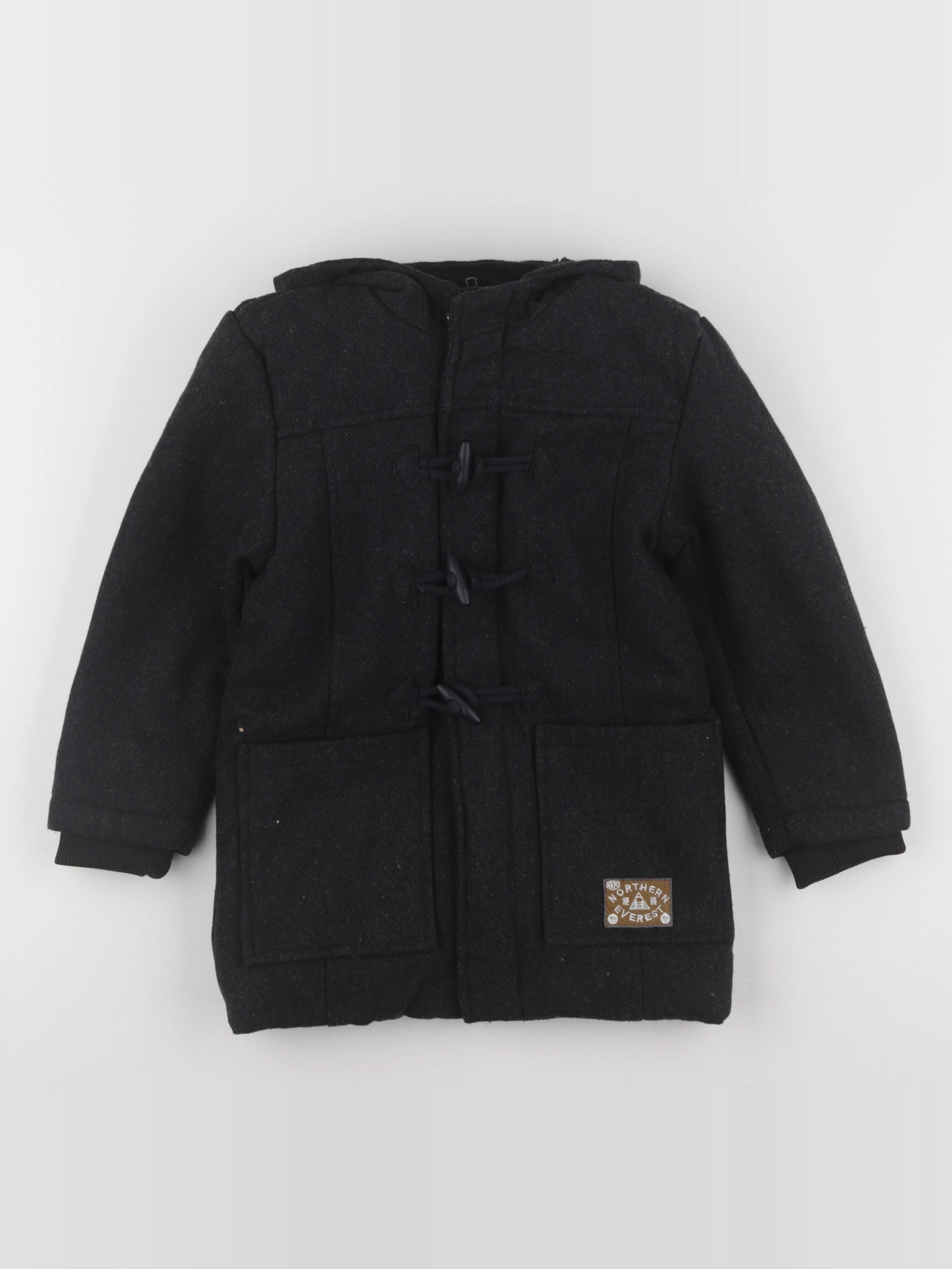 Vertbaudet - manteau noir - 6 ans