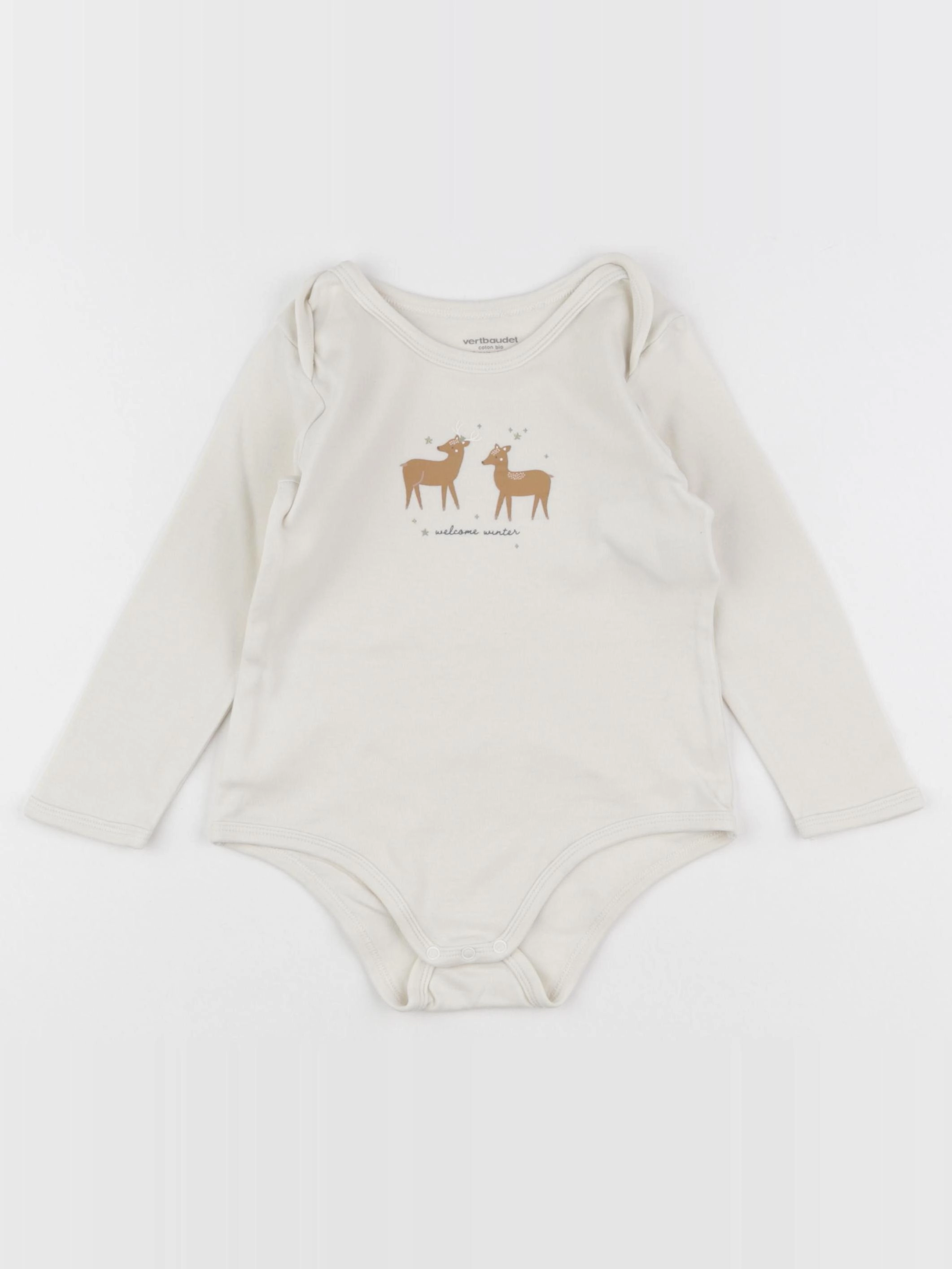 Vertbaudet - body beige, or - 36 mois
