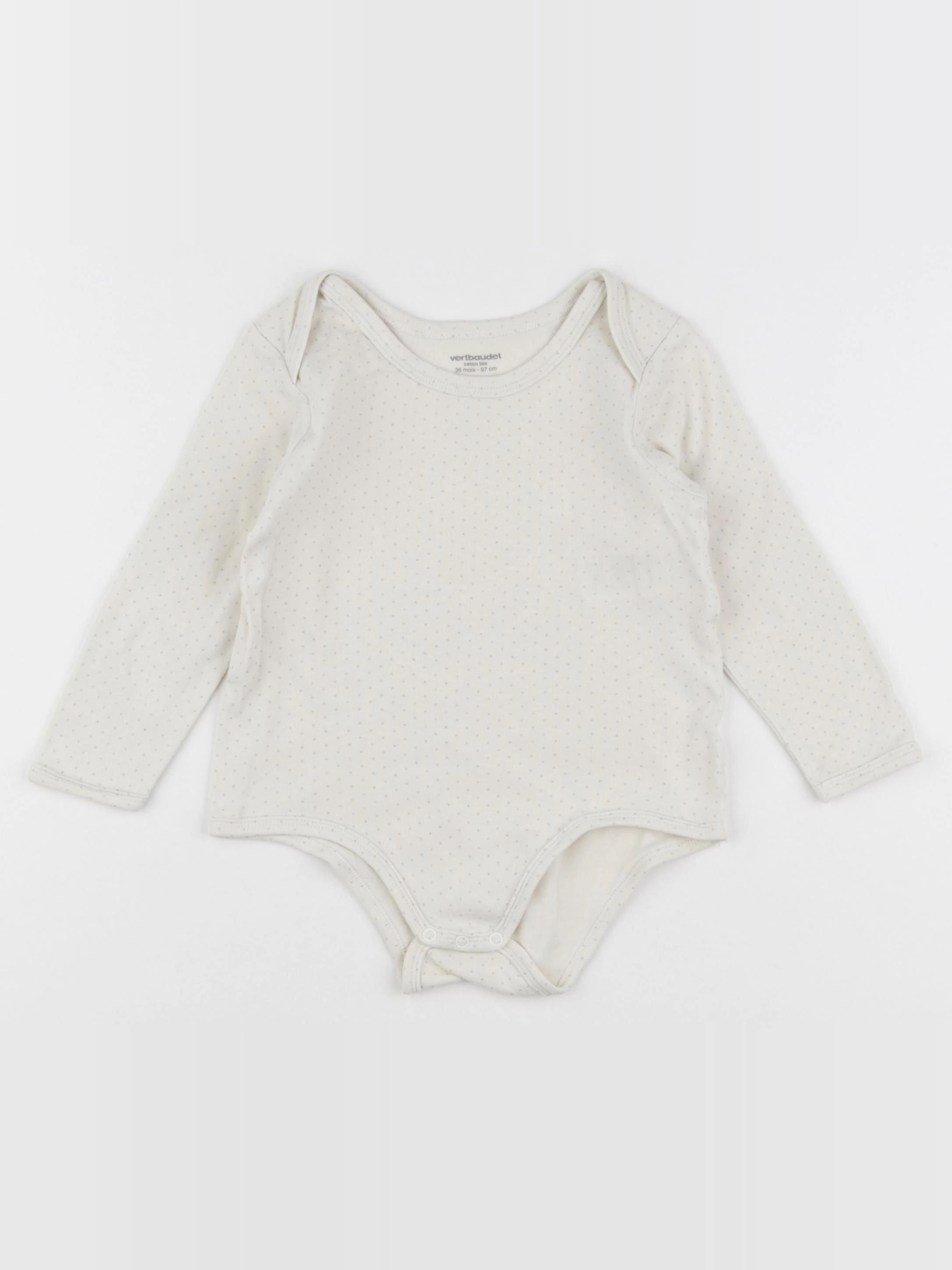 Vertbaudet - body beige, or - 36 mois