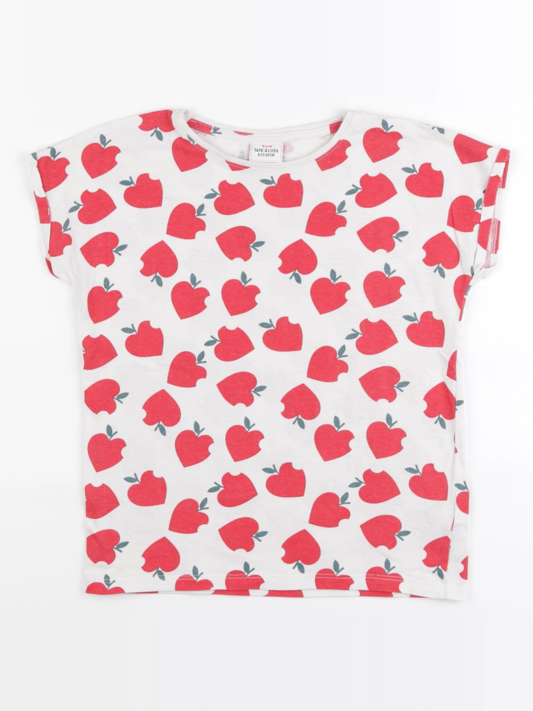 Tape à l'oeil - tee-shirt blanc, rouge - 8 ans