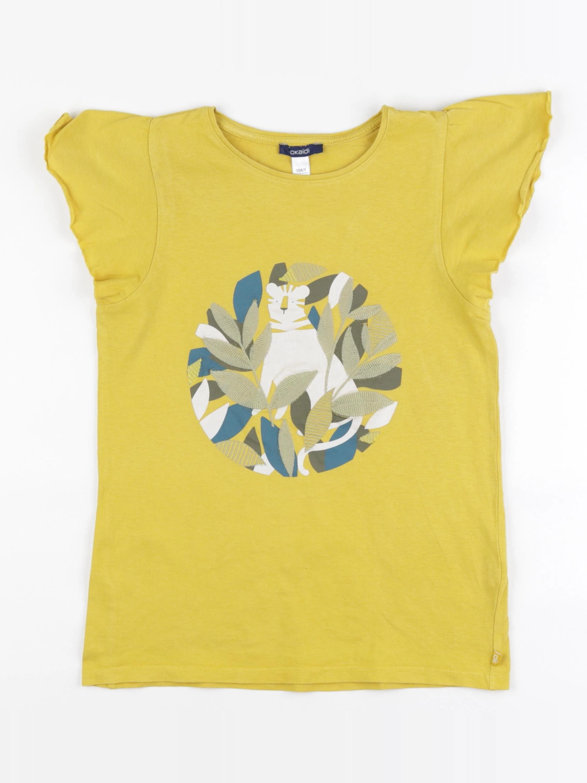 Okaidi - tee-shirt jaune - 10 ans