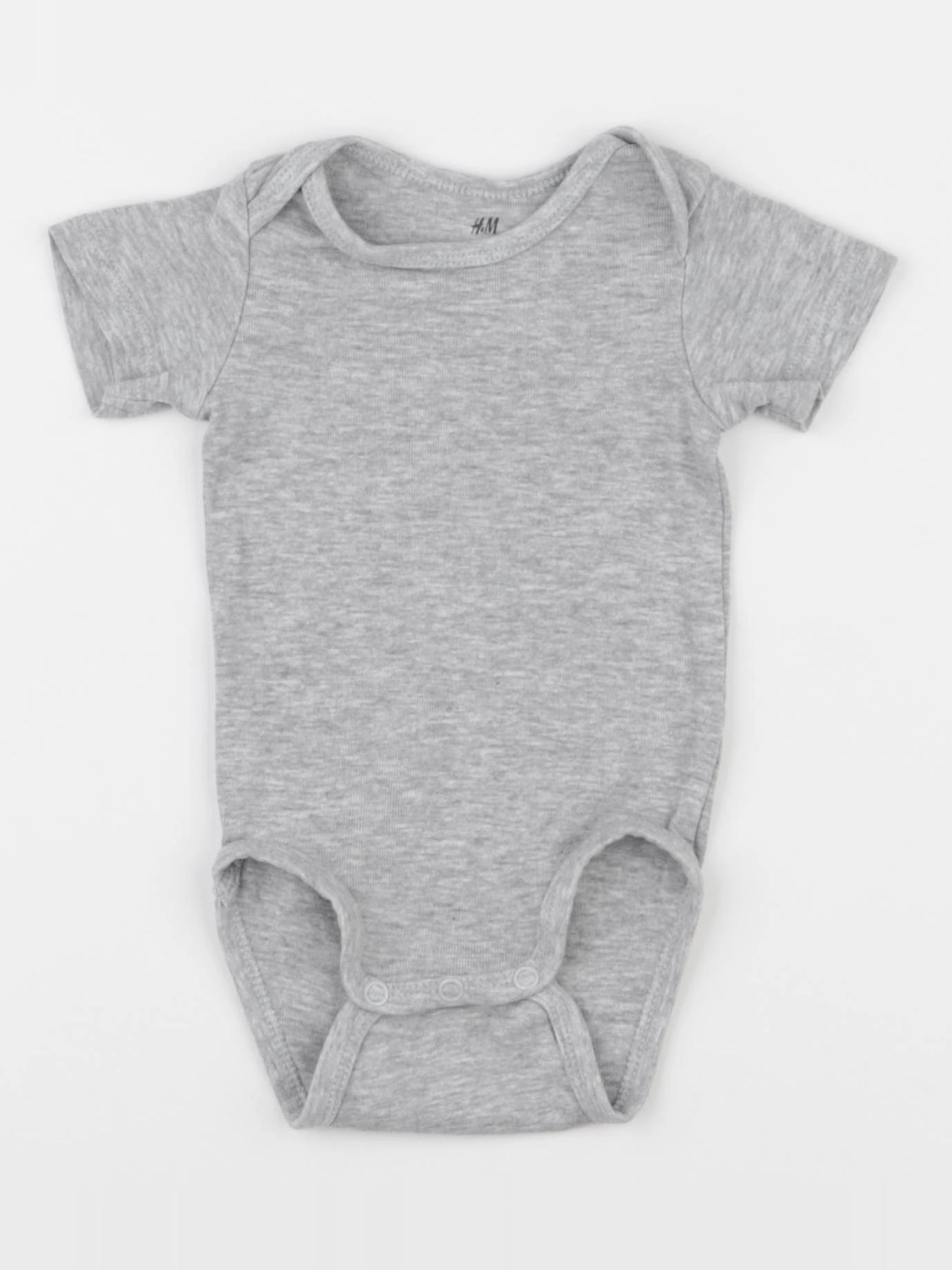 H&M - body gris - 3 mois