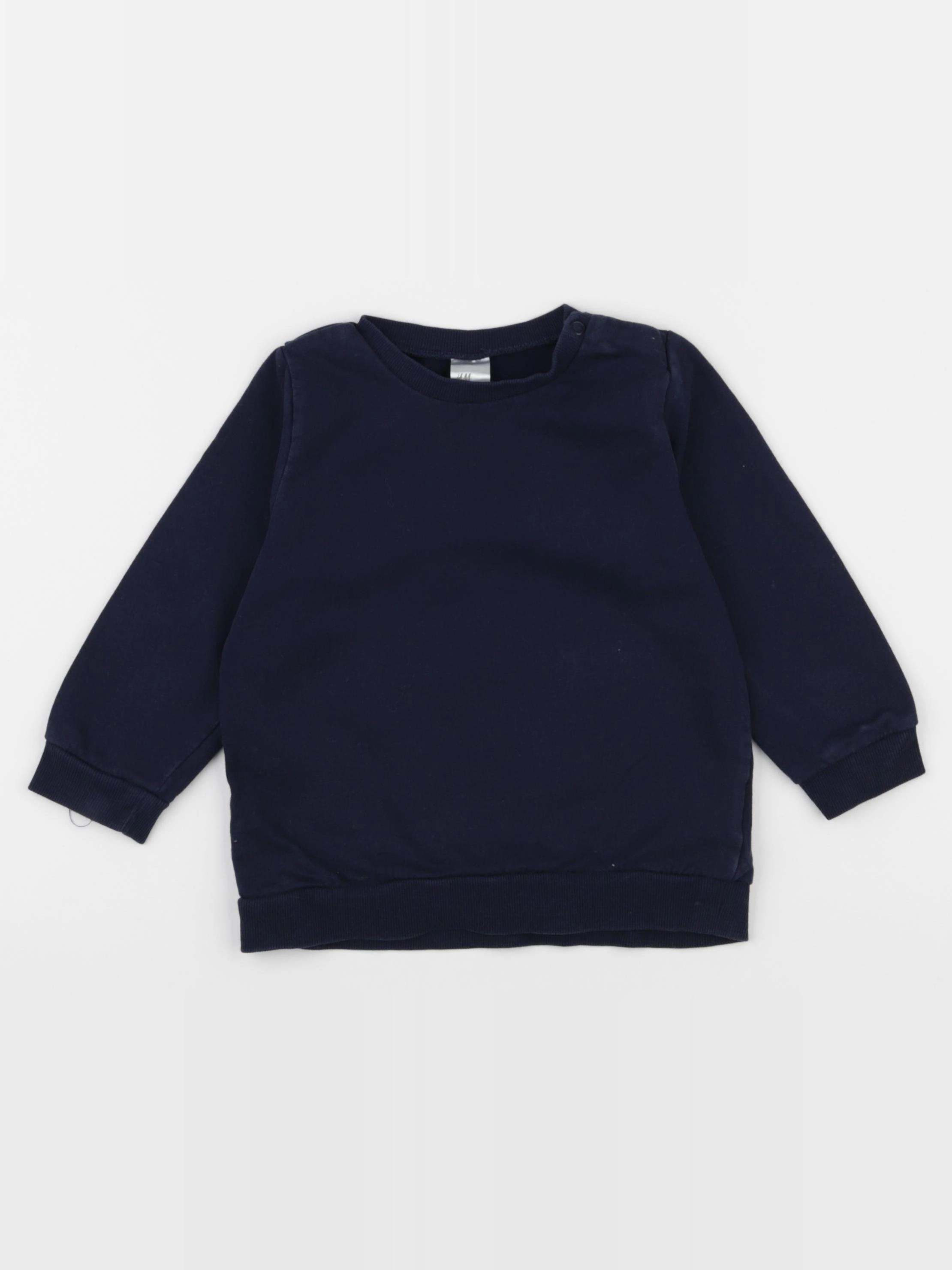 H&M - sweat bleu - 2 ans