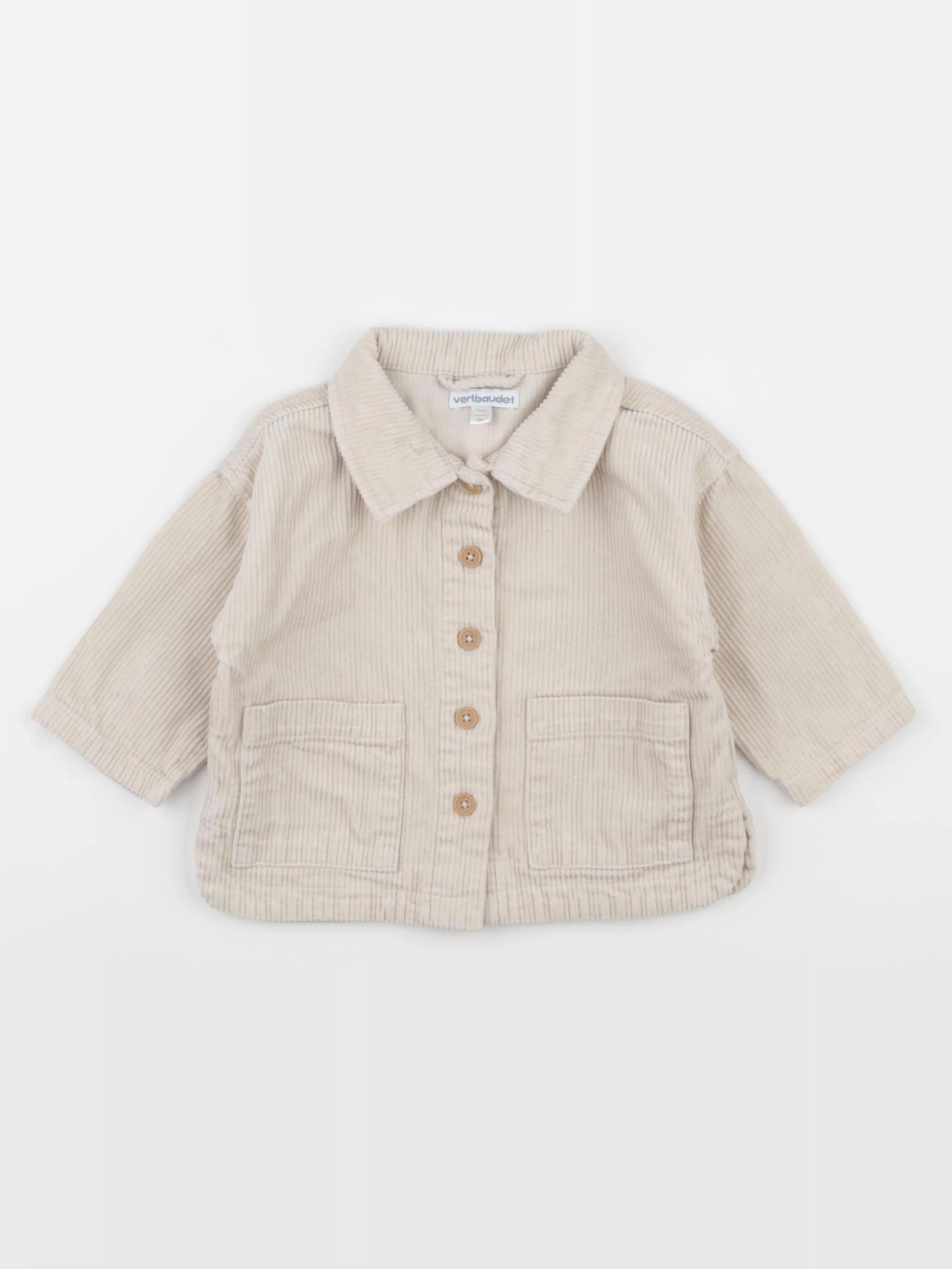 Vertbaudet - veste beige - 9 mois