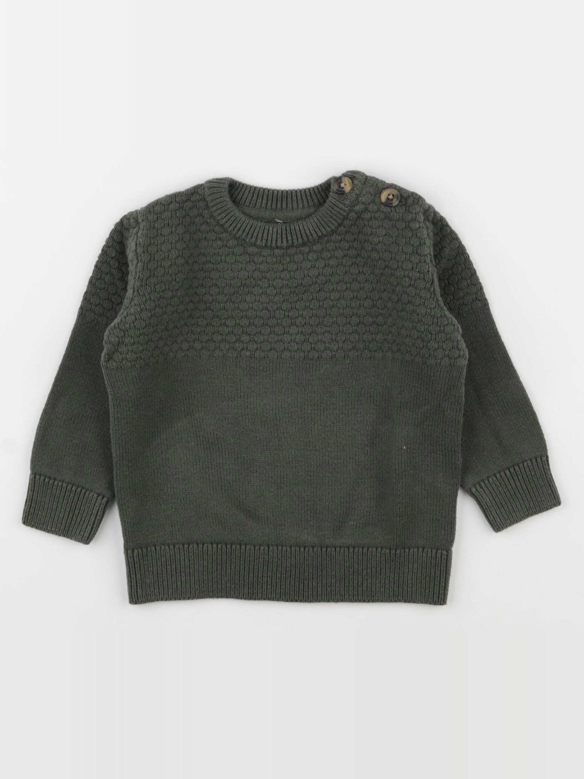 Vertbaudet - pull vert - 2 ans