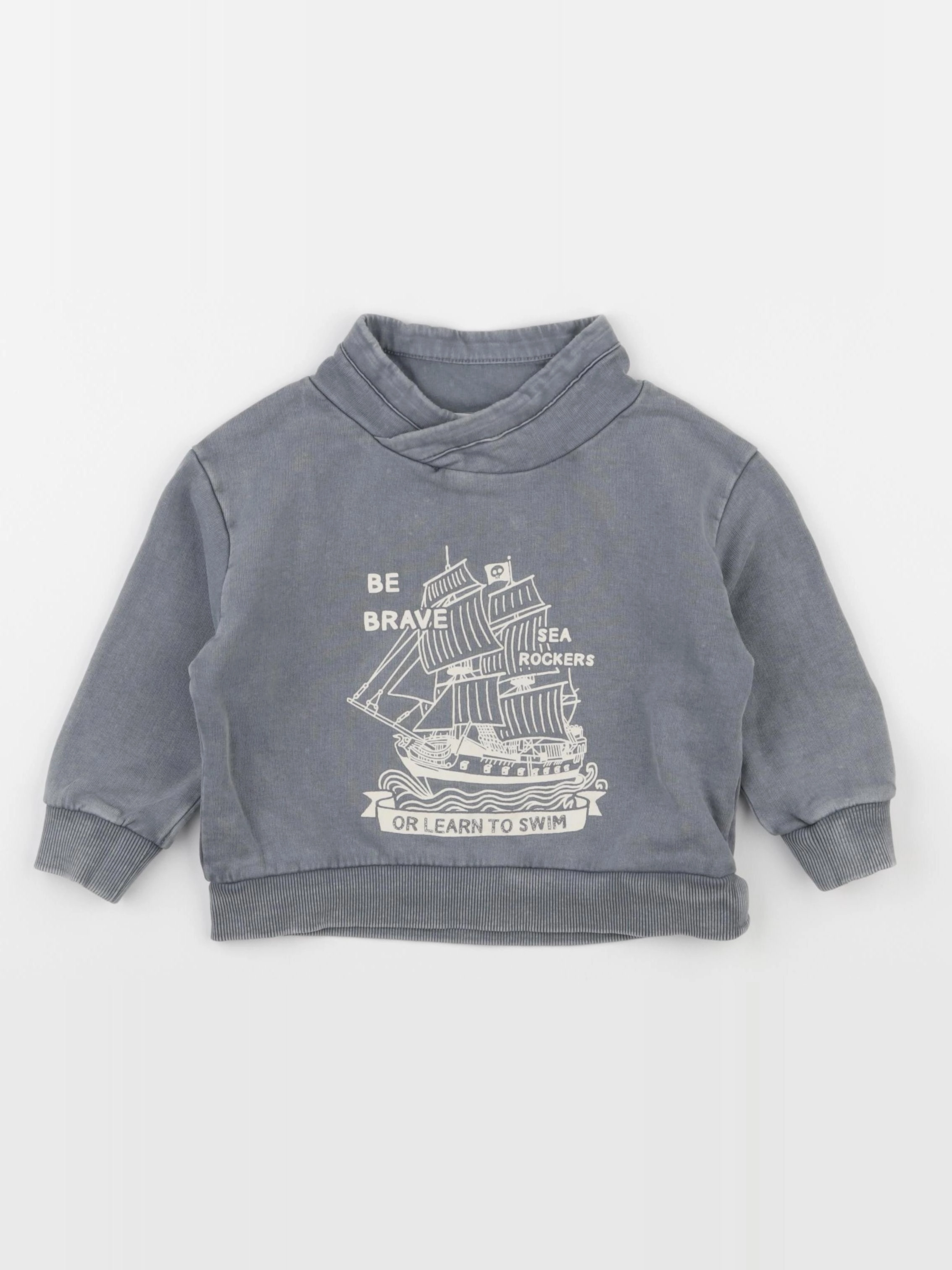 Vertbaudet - sweat gris - 2 ans