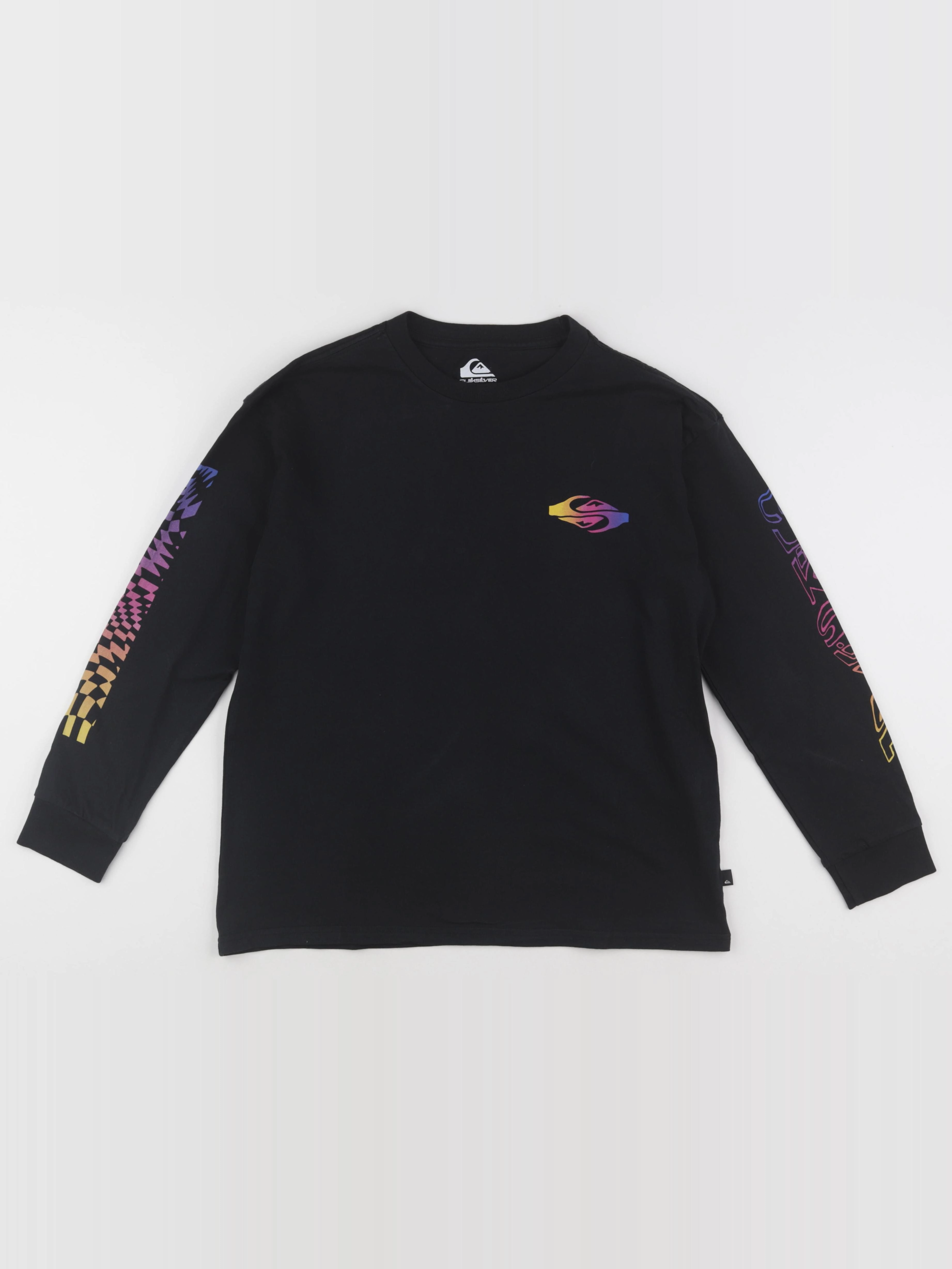Quiksilver - tee-shirt imprimé au dos noir - 14 ans