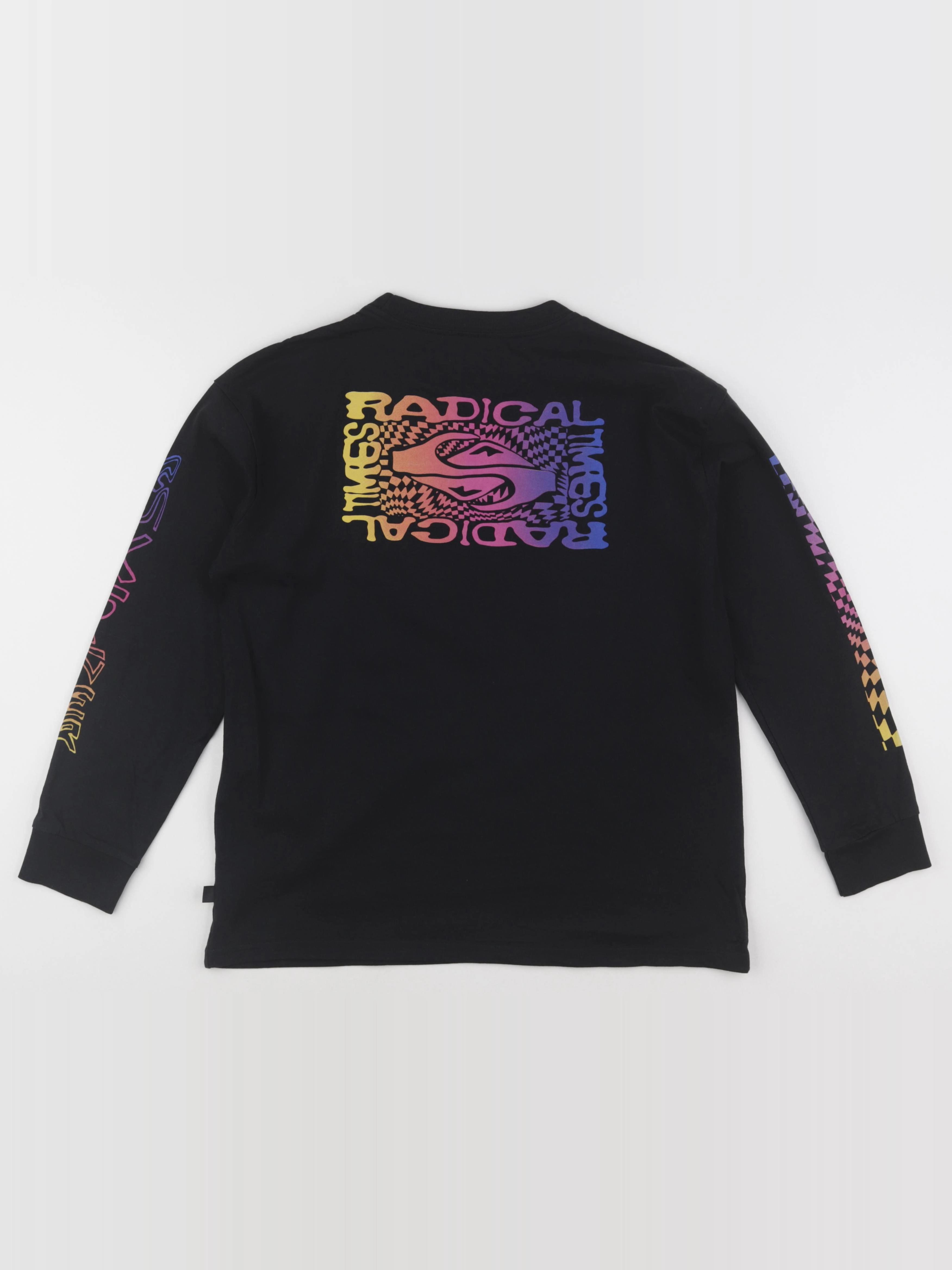 Quiksilver - tee-shirt imprimé au dos noir - 14 ans