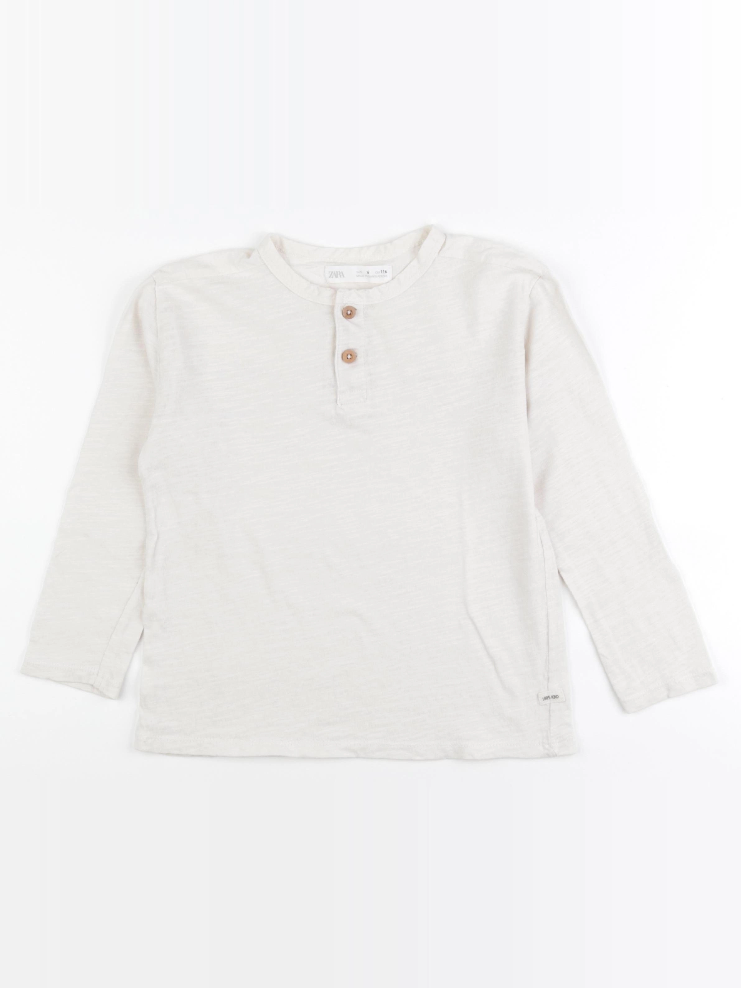 Zara - tee-shirt beige - 6 ans