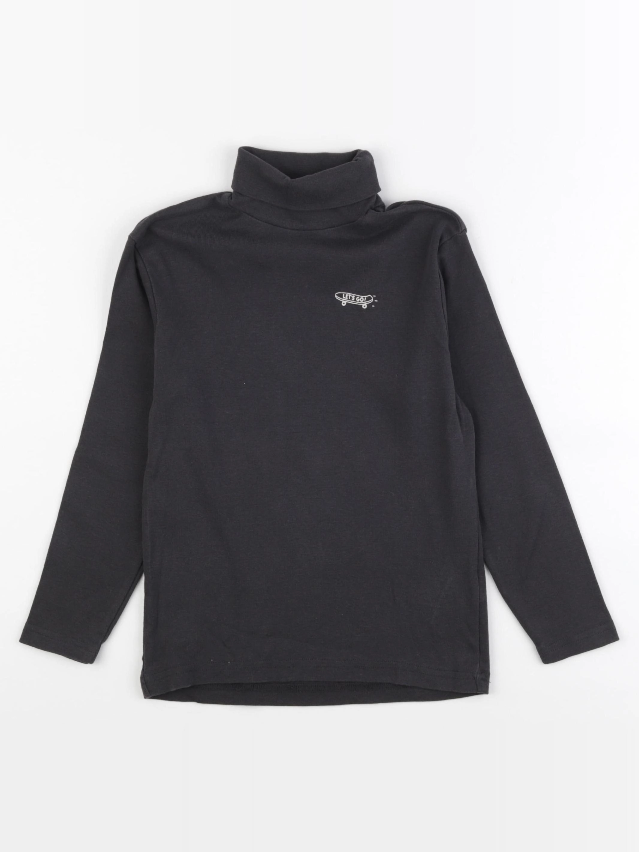Vertbaudet - sous-pull gris - 8 ans