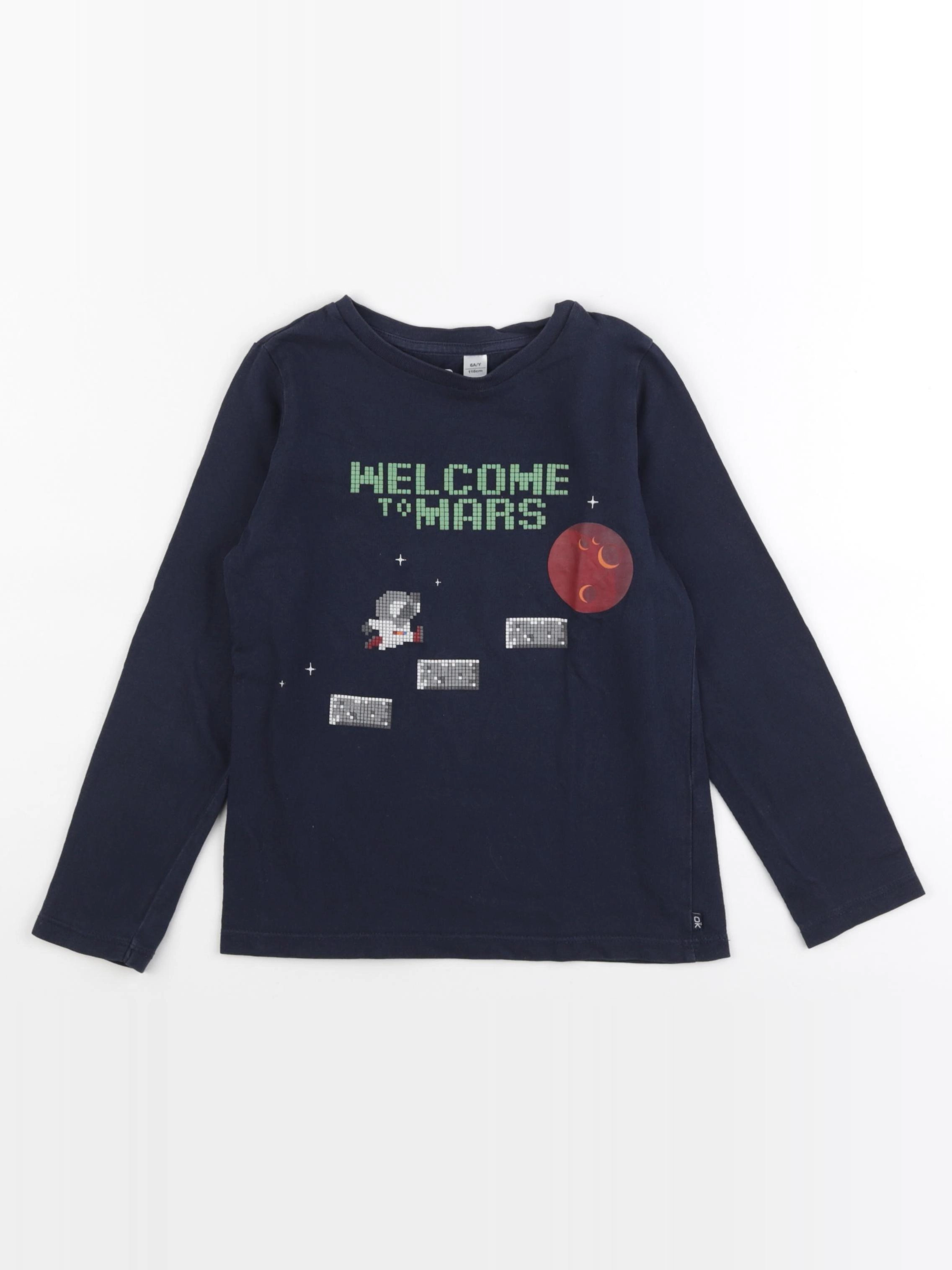 Okaidi - tee-shirt bleu - 6 ans