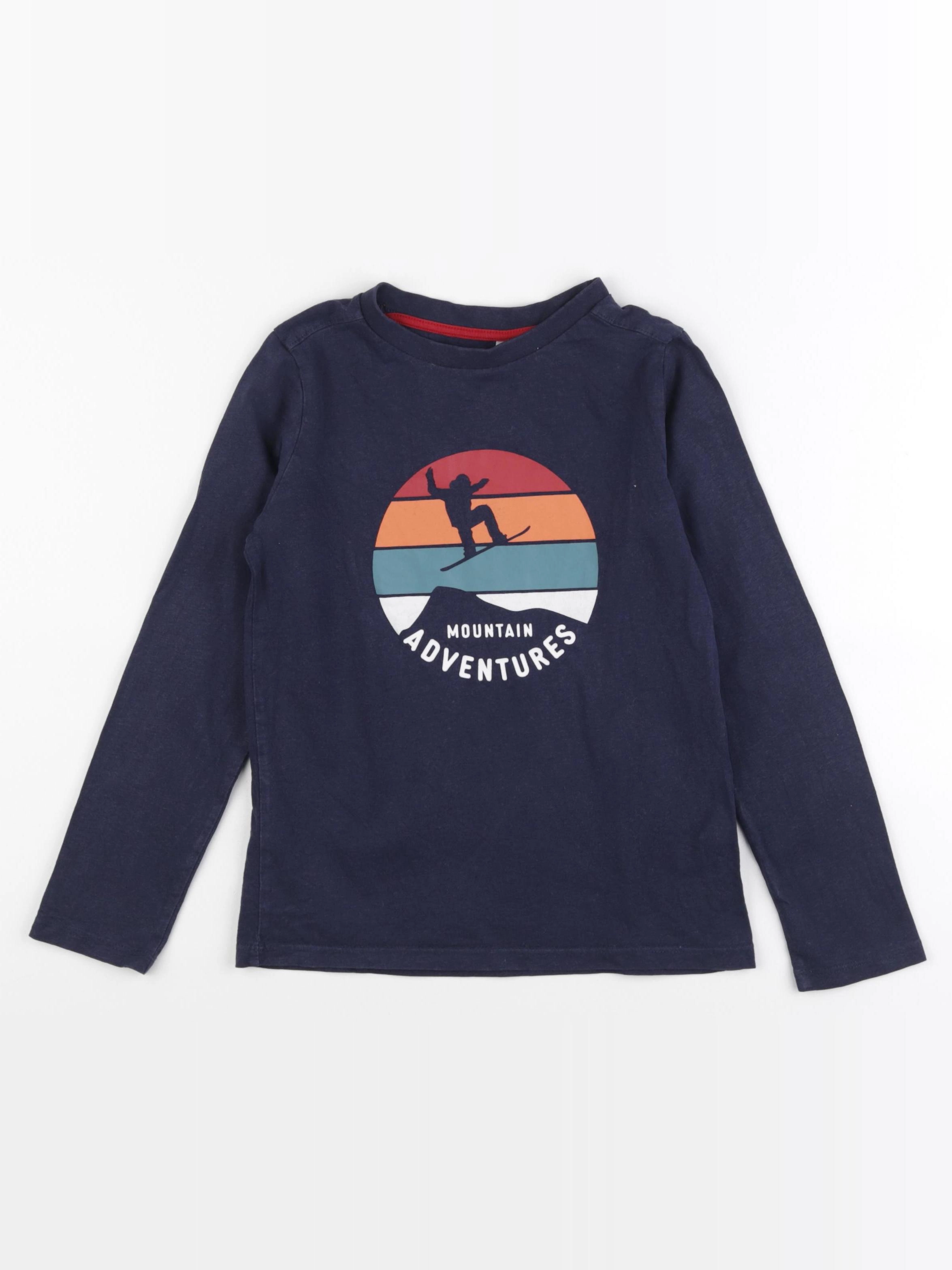Okaidi - tee-shirt bleu - 8 ans