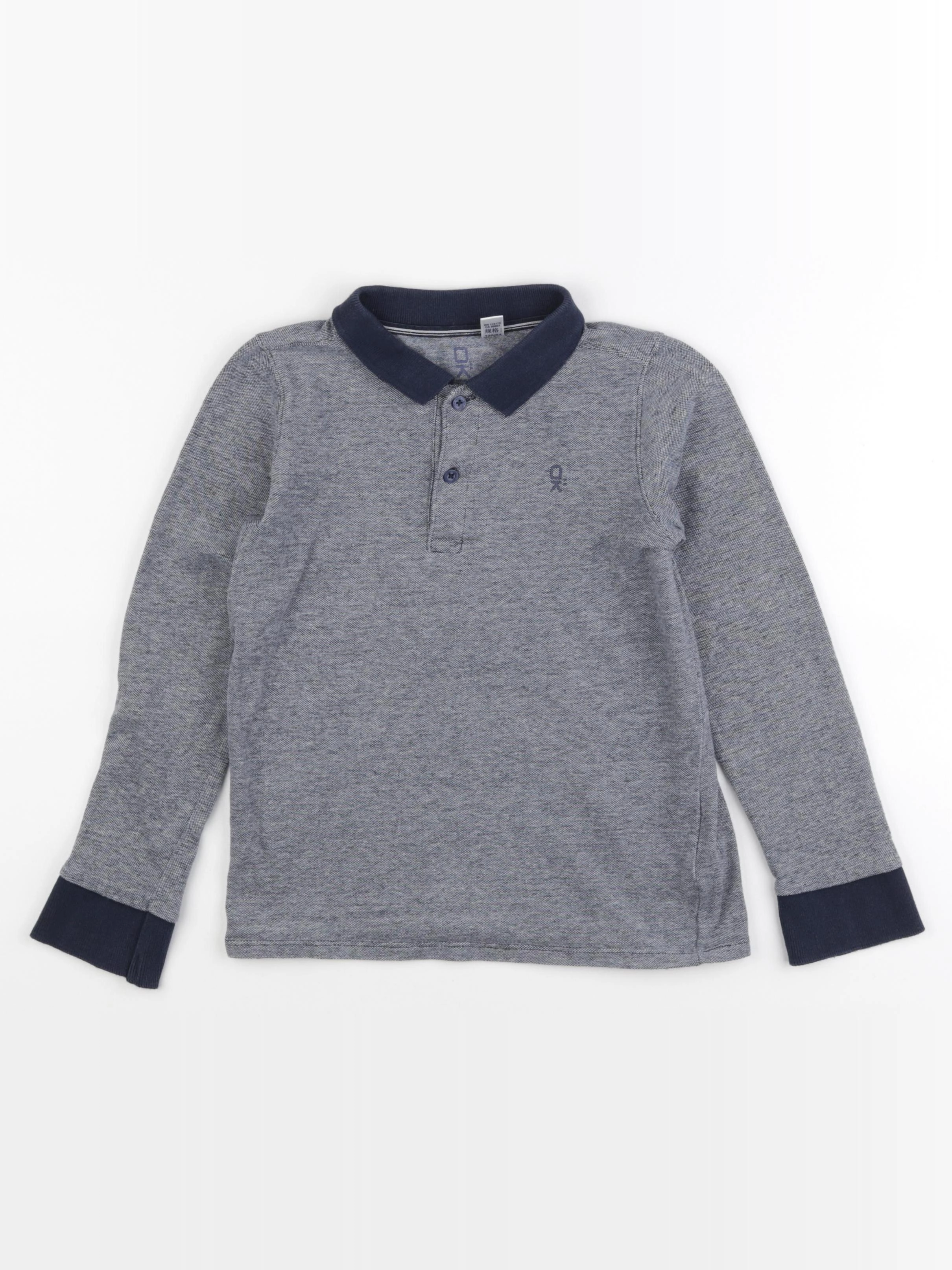 Okaidi - polo bleu - 8 ans