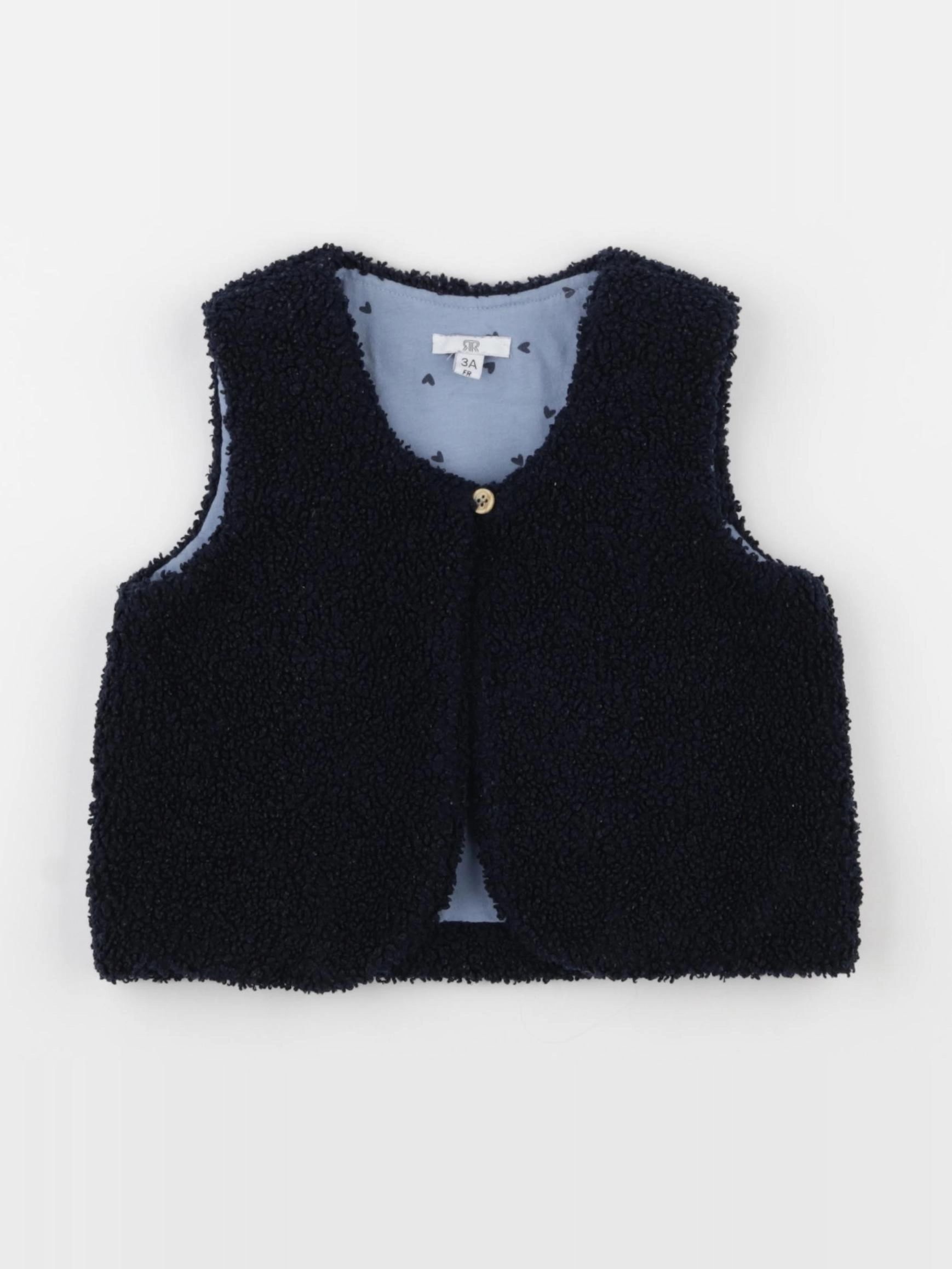 La Redoute - gilet bleu - 3 ans