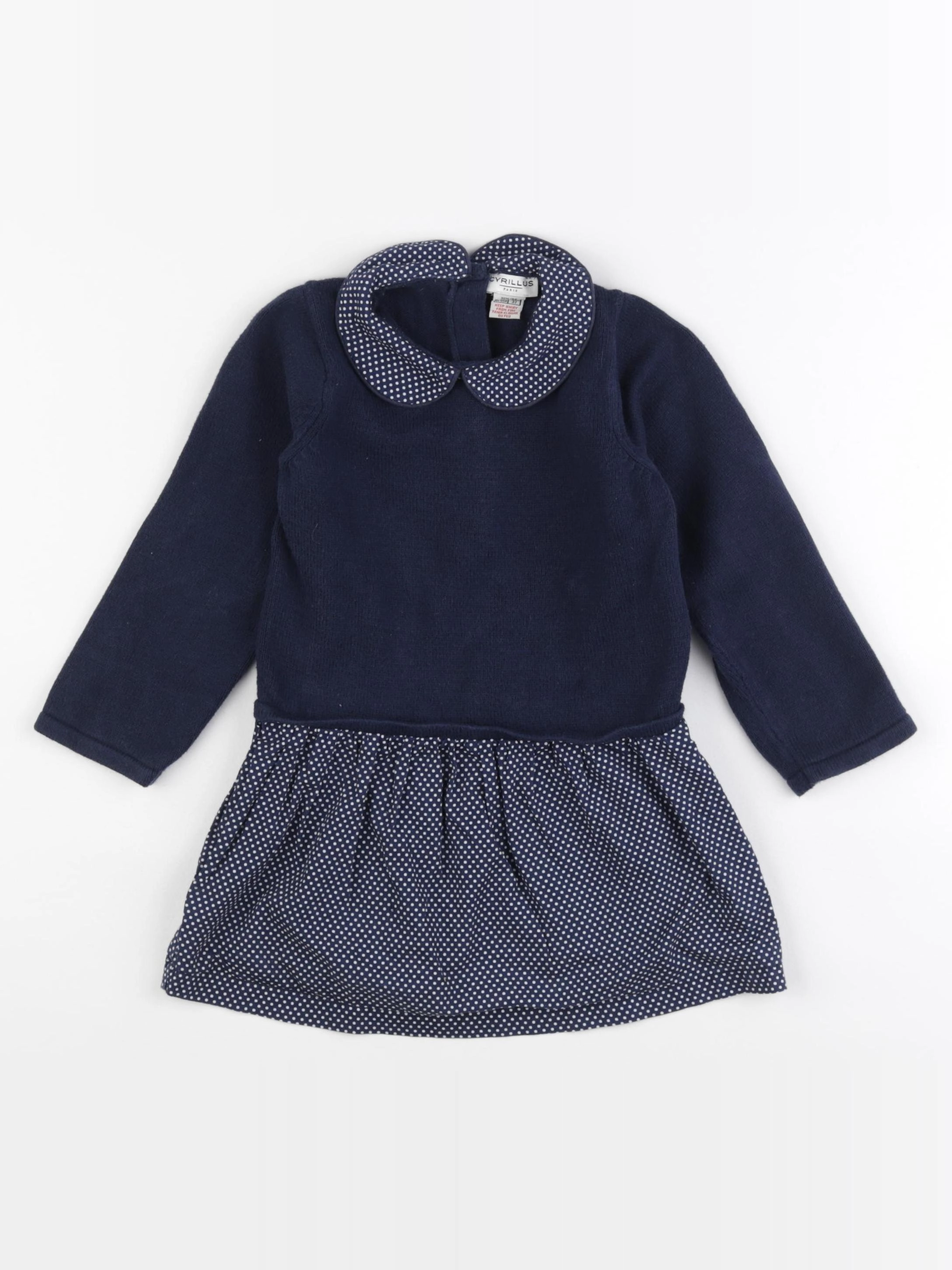 Cyrillus - robe bleu - 36 mois
