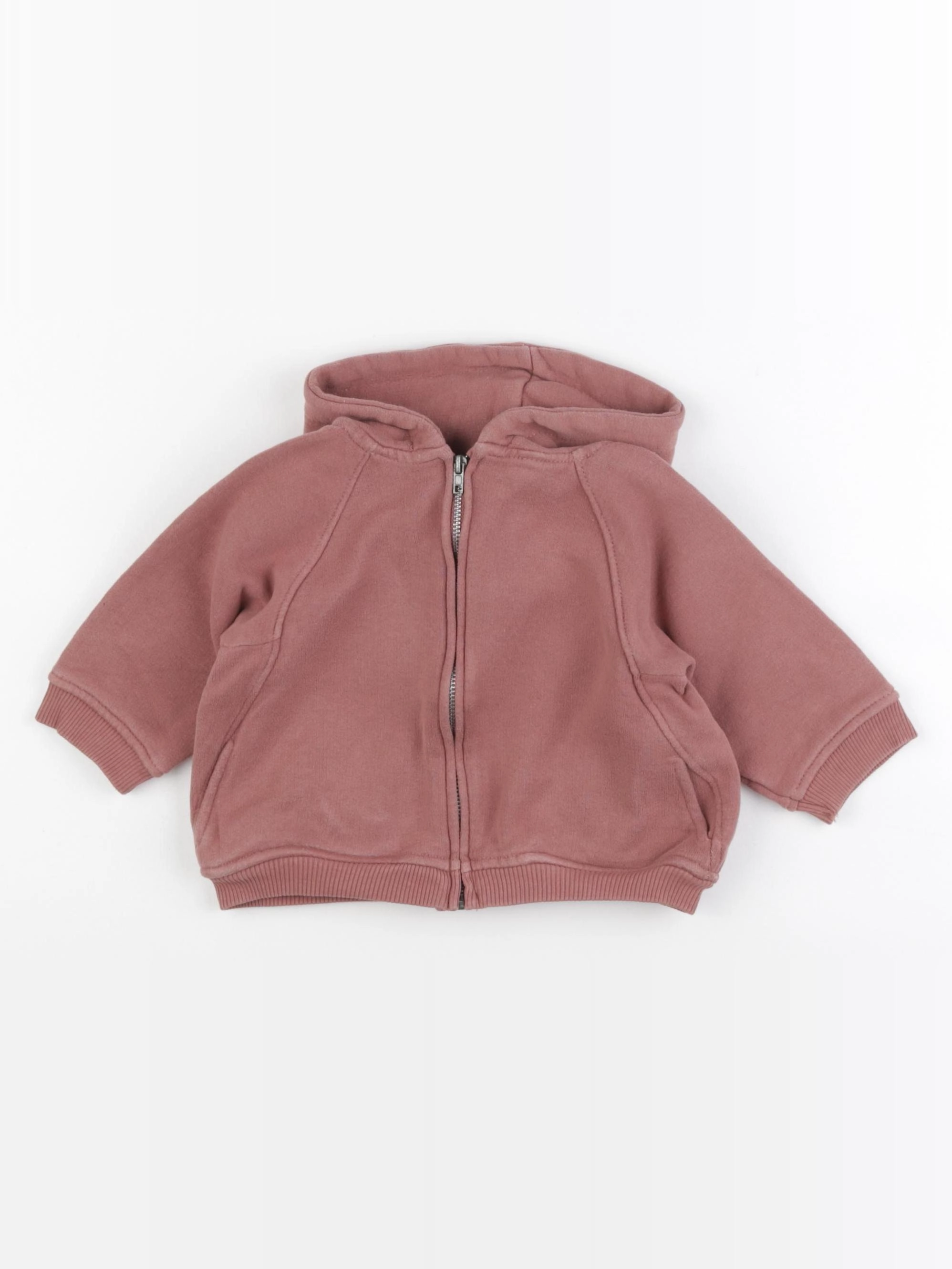 Zara - sweat marron - 3/6 mois