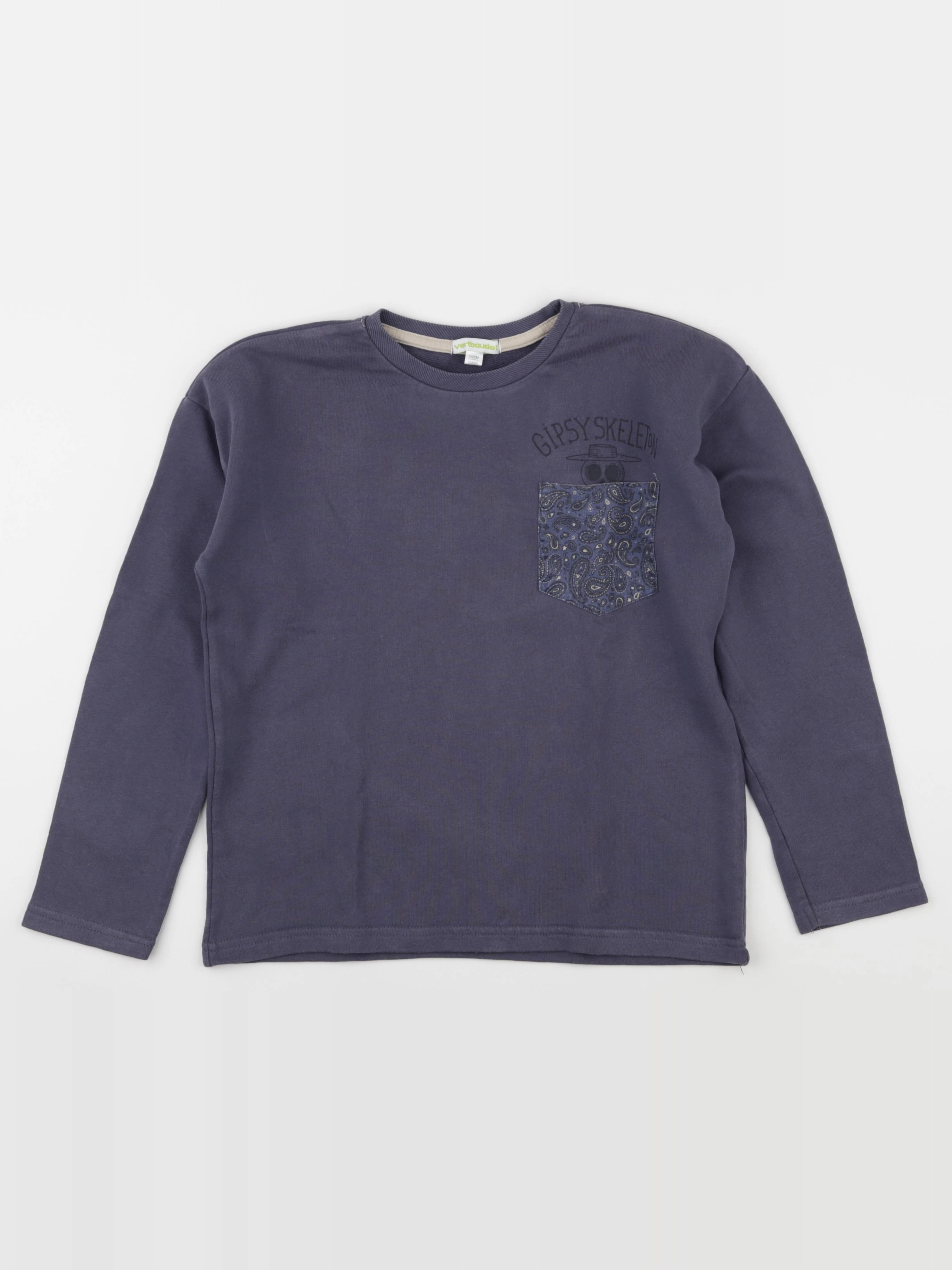 Vertbaudet - sweat bleu - 10 ans