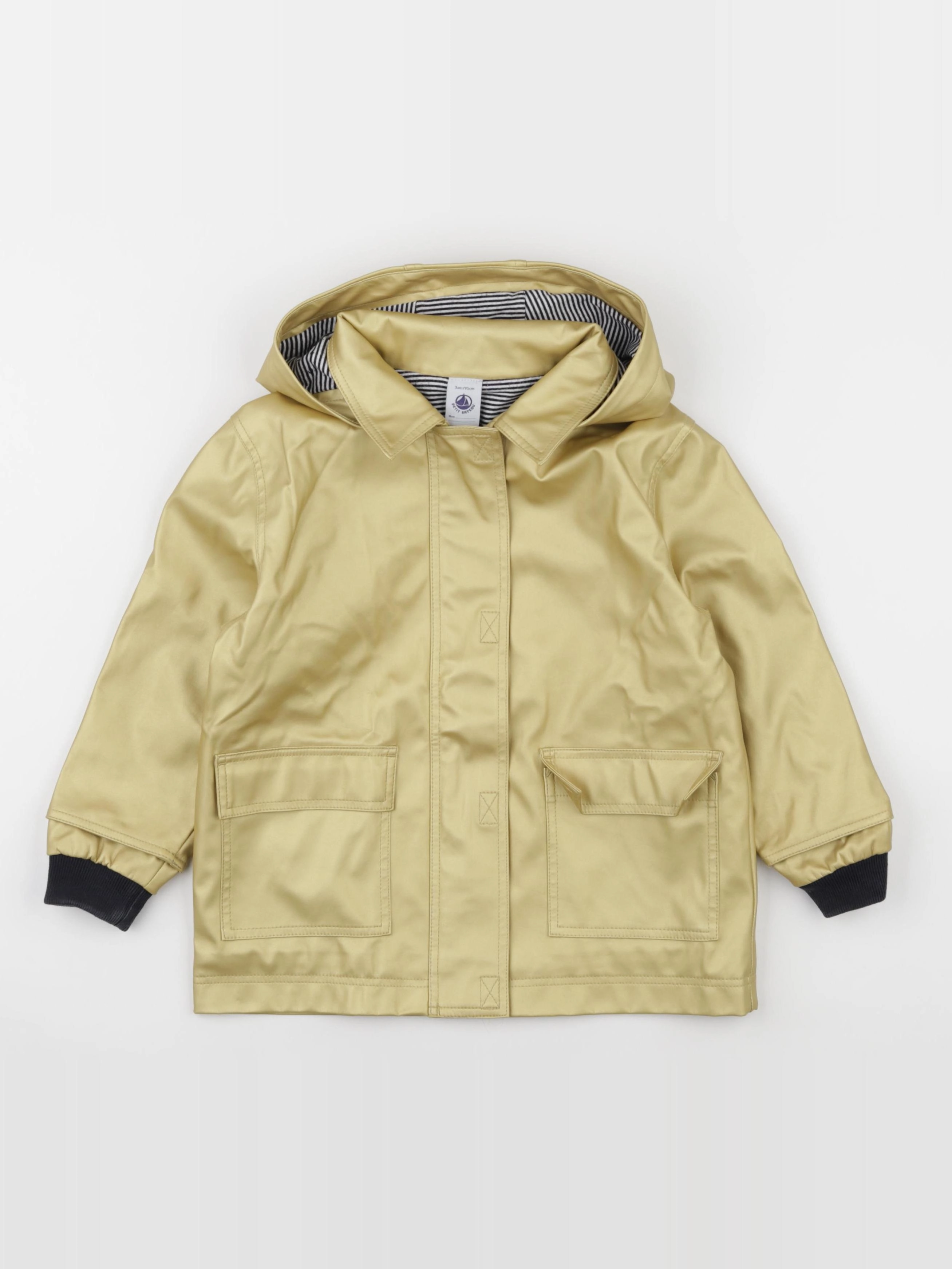 Petit Bateau - imperméable or - 3 ans