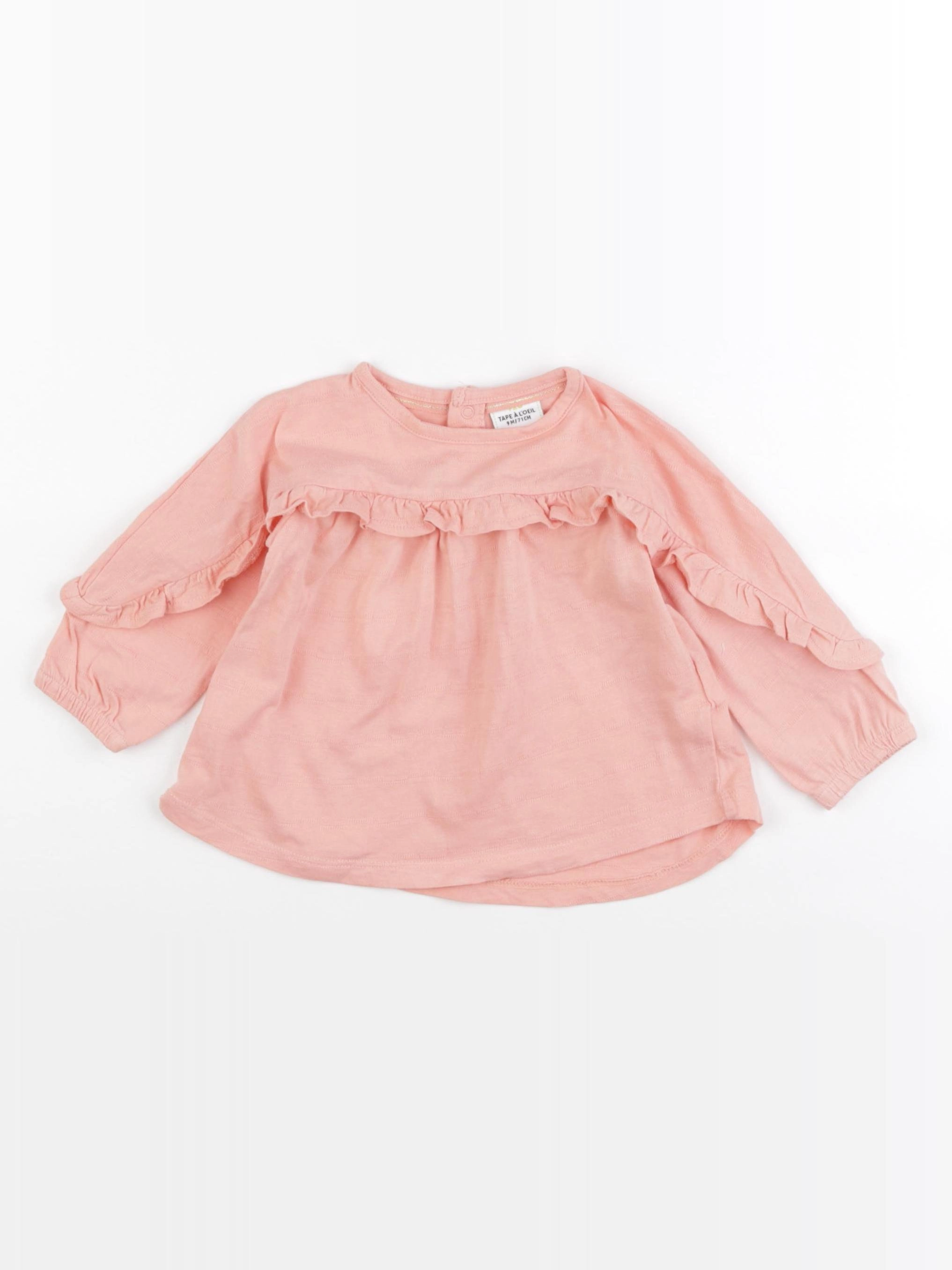 Tape à l'oeil - tee-shirt rose - 9 mois