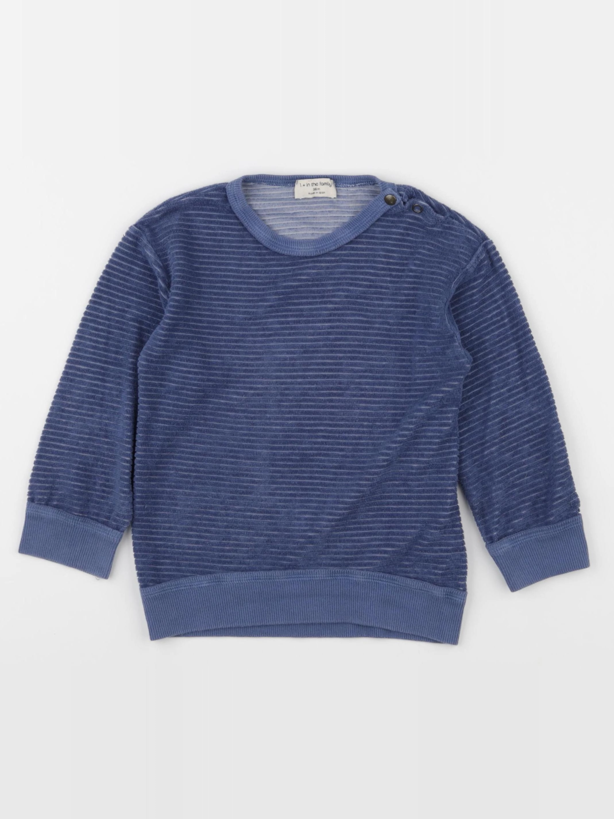 1+ In the family - pull bleu - 36 mois