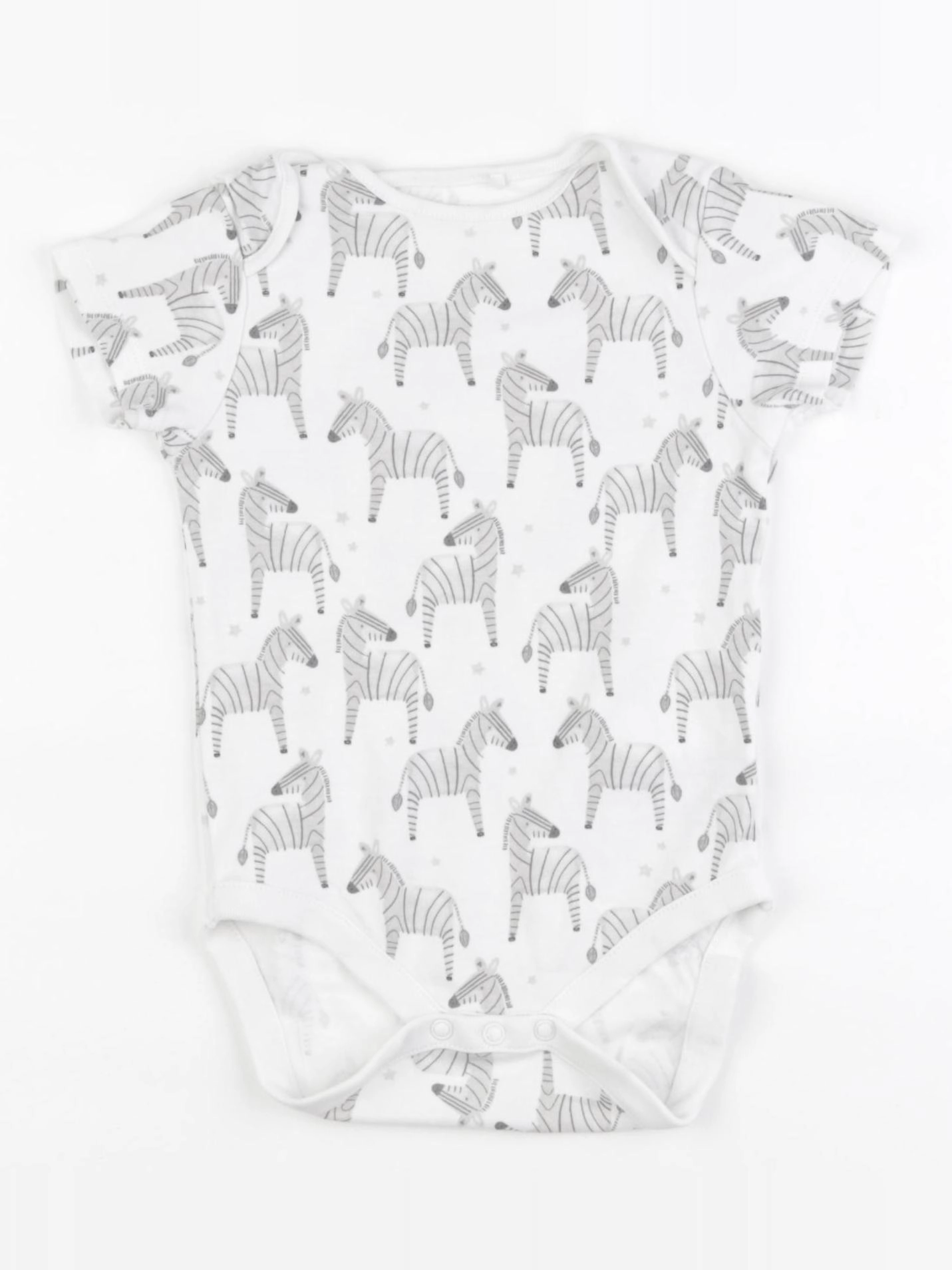 Next - body blanc, gris - 9/12 mois