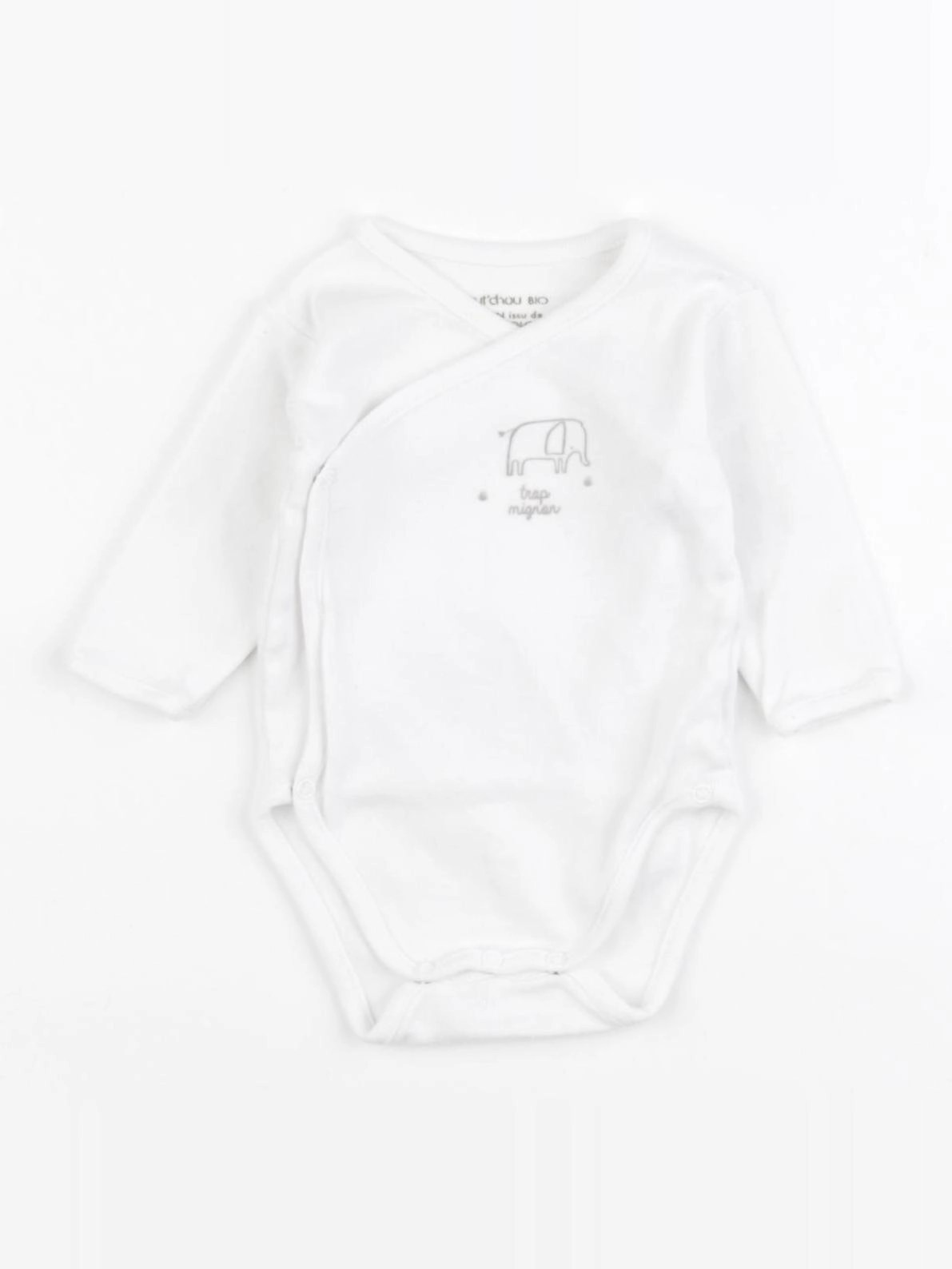 Boutchou - body blanc - 0 mois