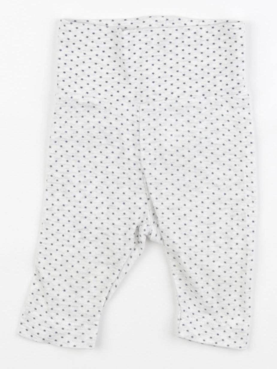 H&M - legging gris, bleu - 0/1 mois