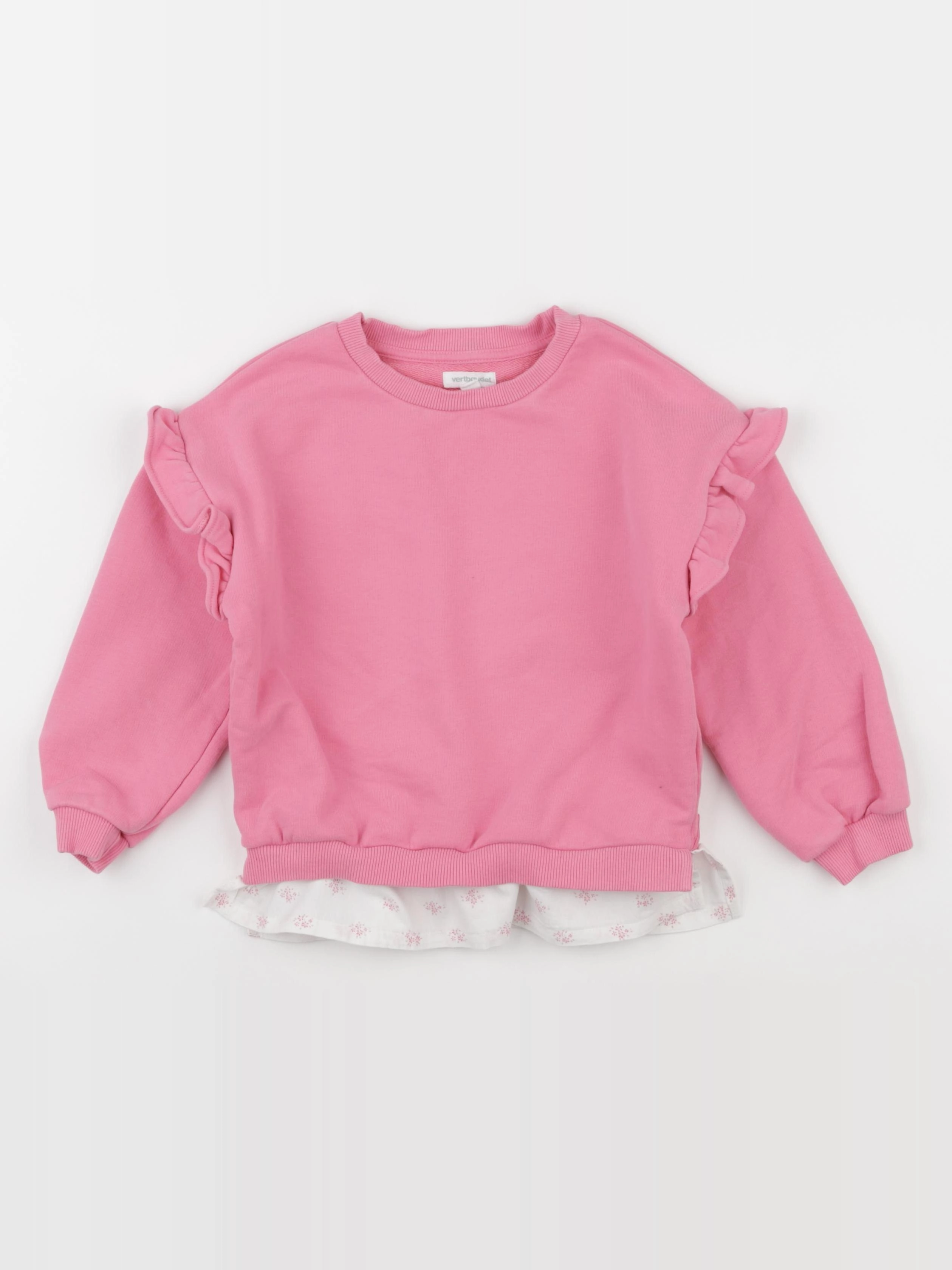 Vertbaudet - sweat rose - 5 ans