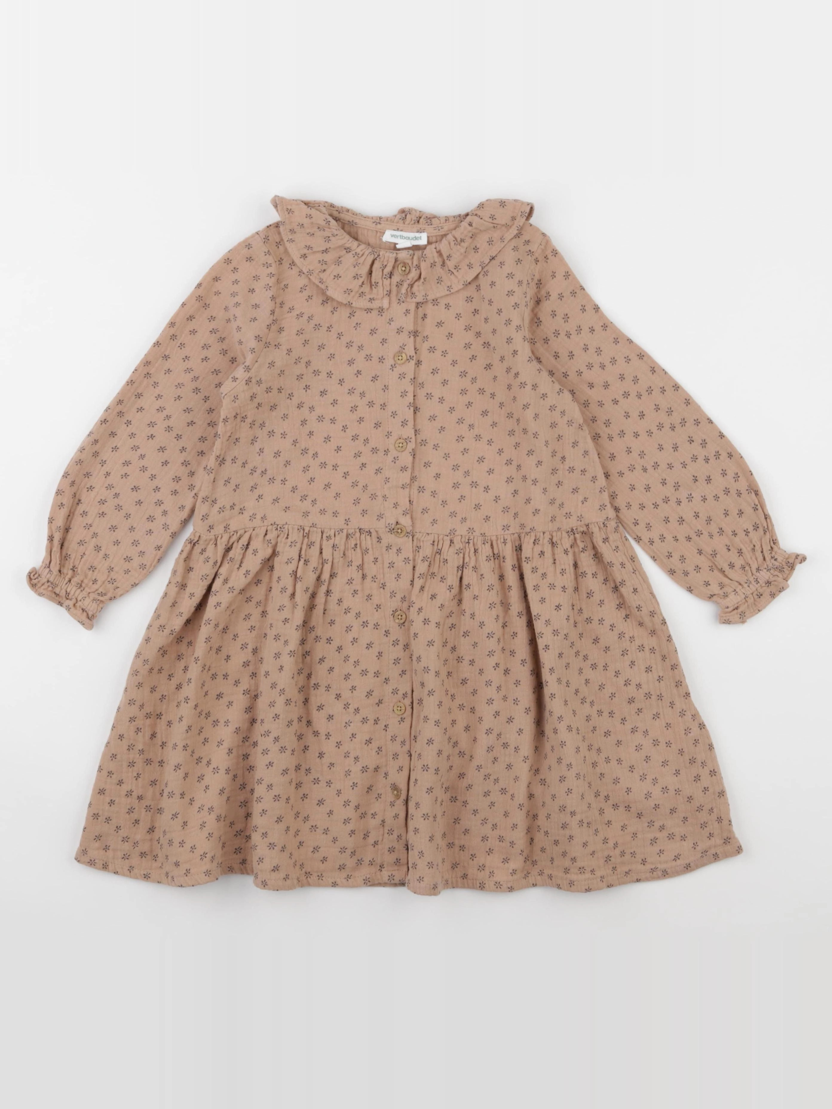 Vertbaudet - robe marron - 5 ans