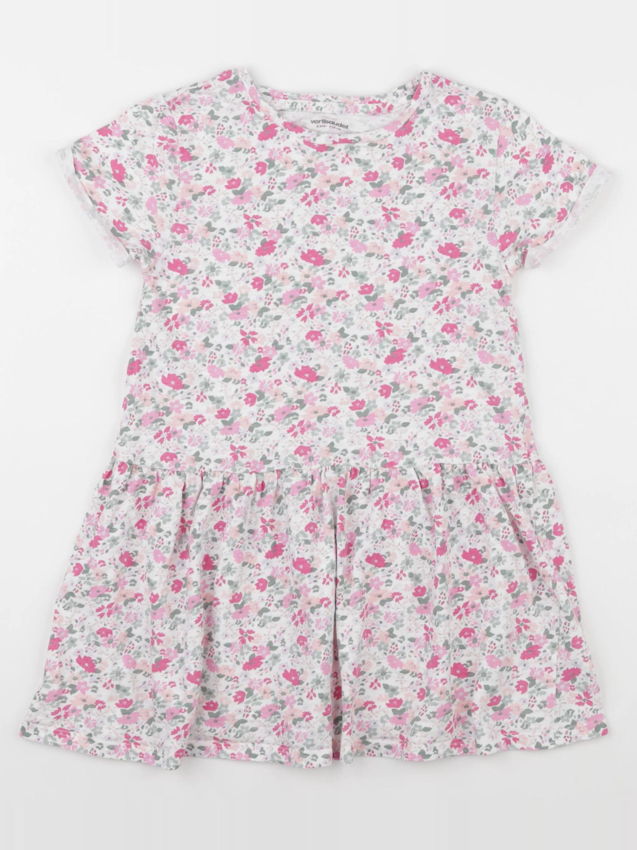 Vertbaudet - robe multicolore - 6 ans