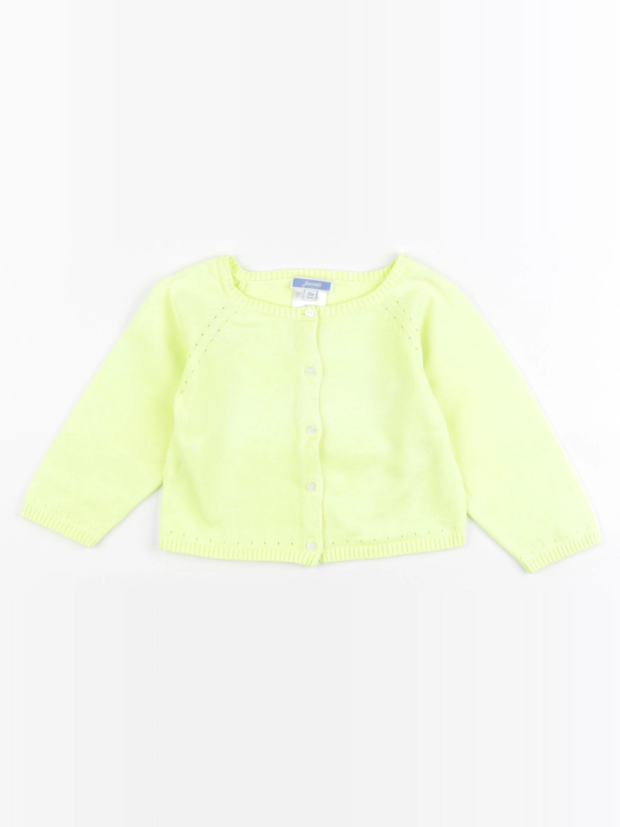 Jacadi - gilet jaune fluo - 18 mois