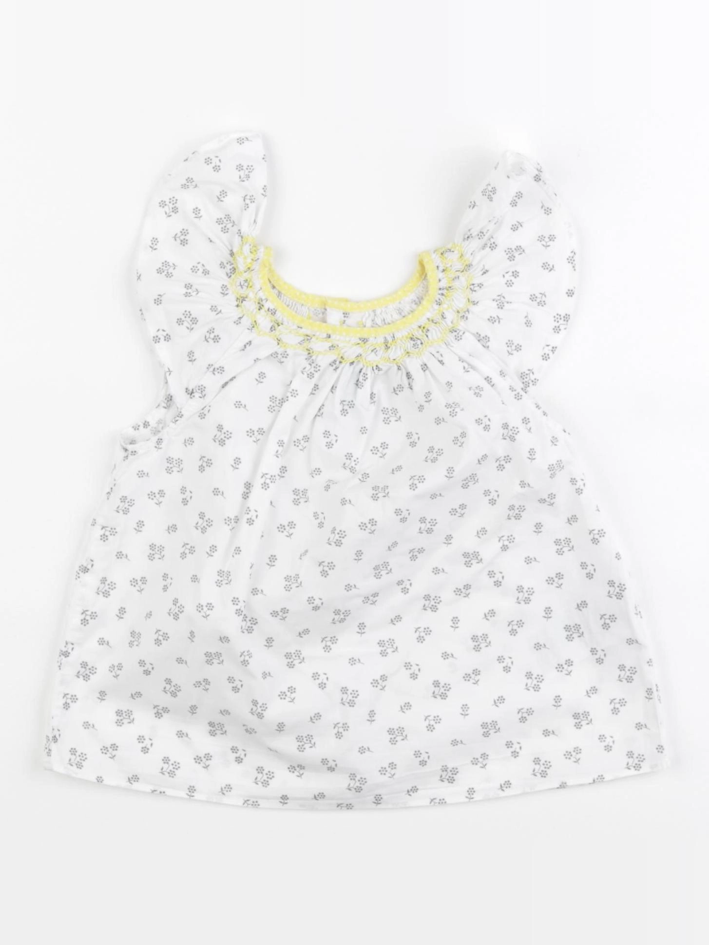 Jacadi - blouse blanc, gris - 18 mois