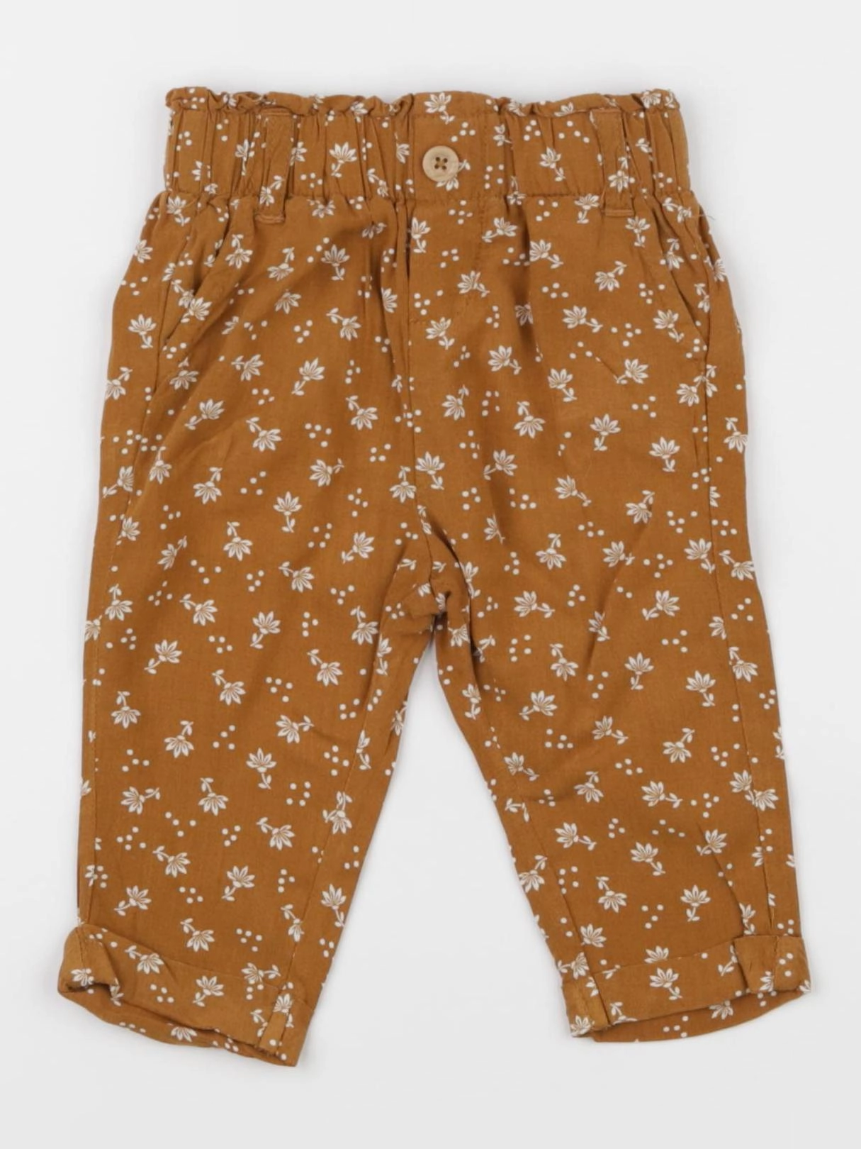 Vertbaudet - pantalon marron - 3 mois