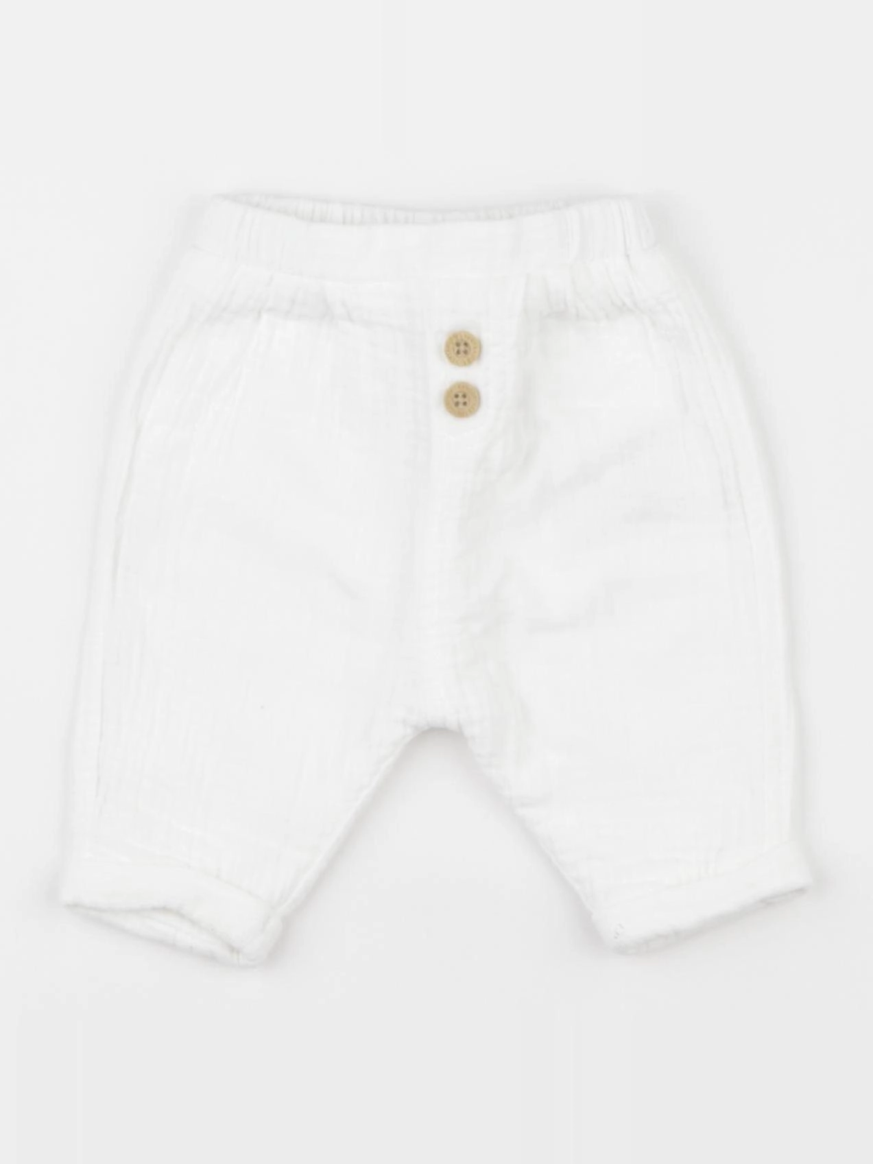 Vertbaudet - pantalon blanc - 1 mois