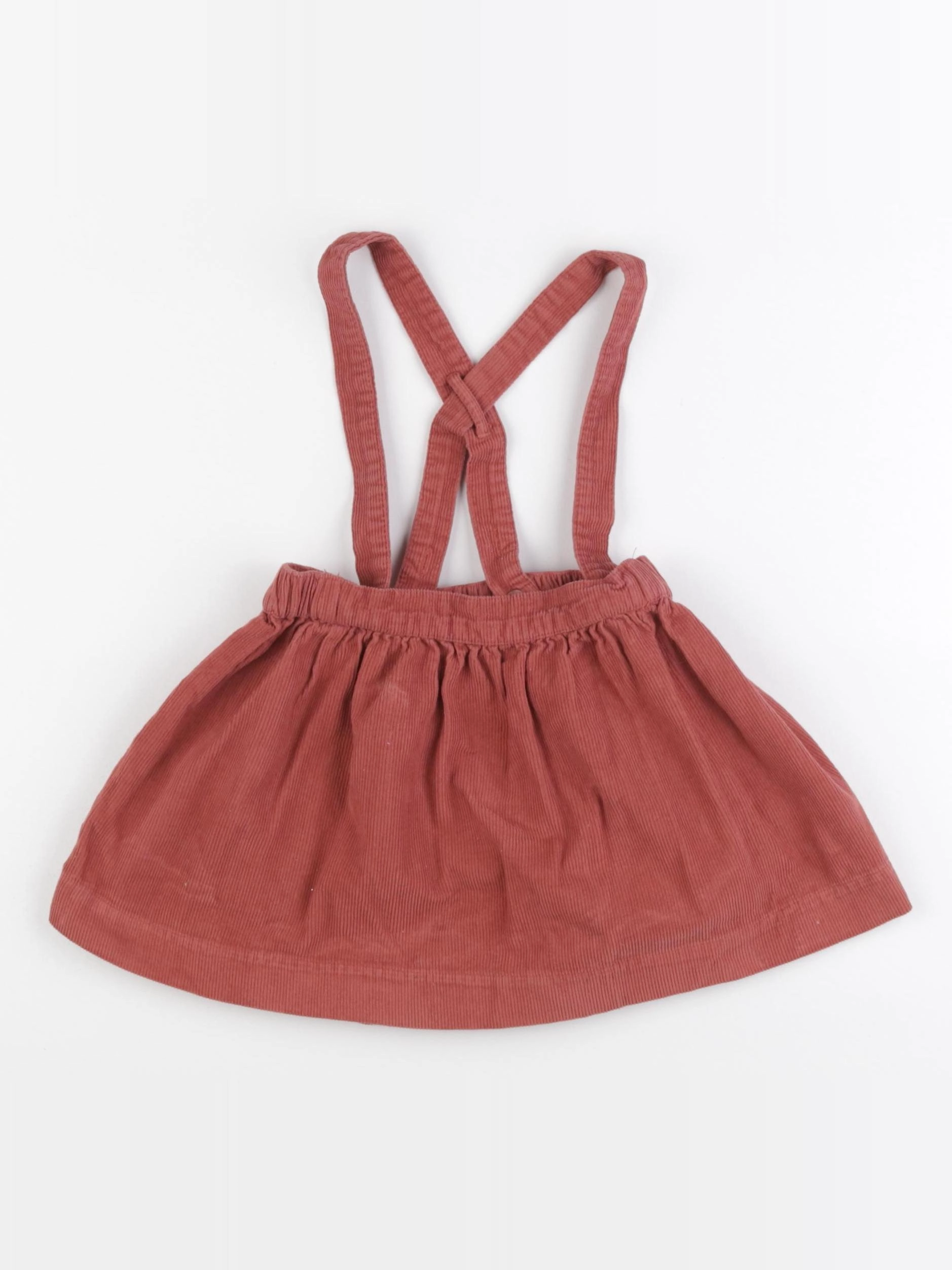 Vertbaudet - jupe rouge - 2 ans