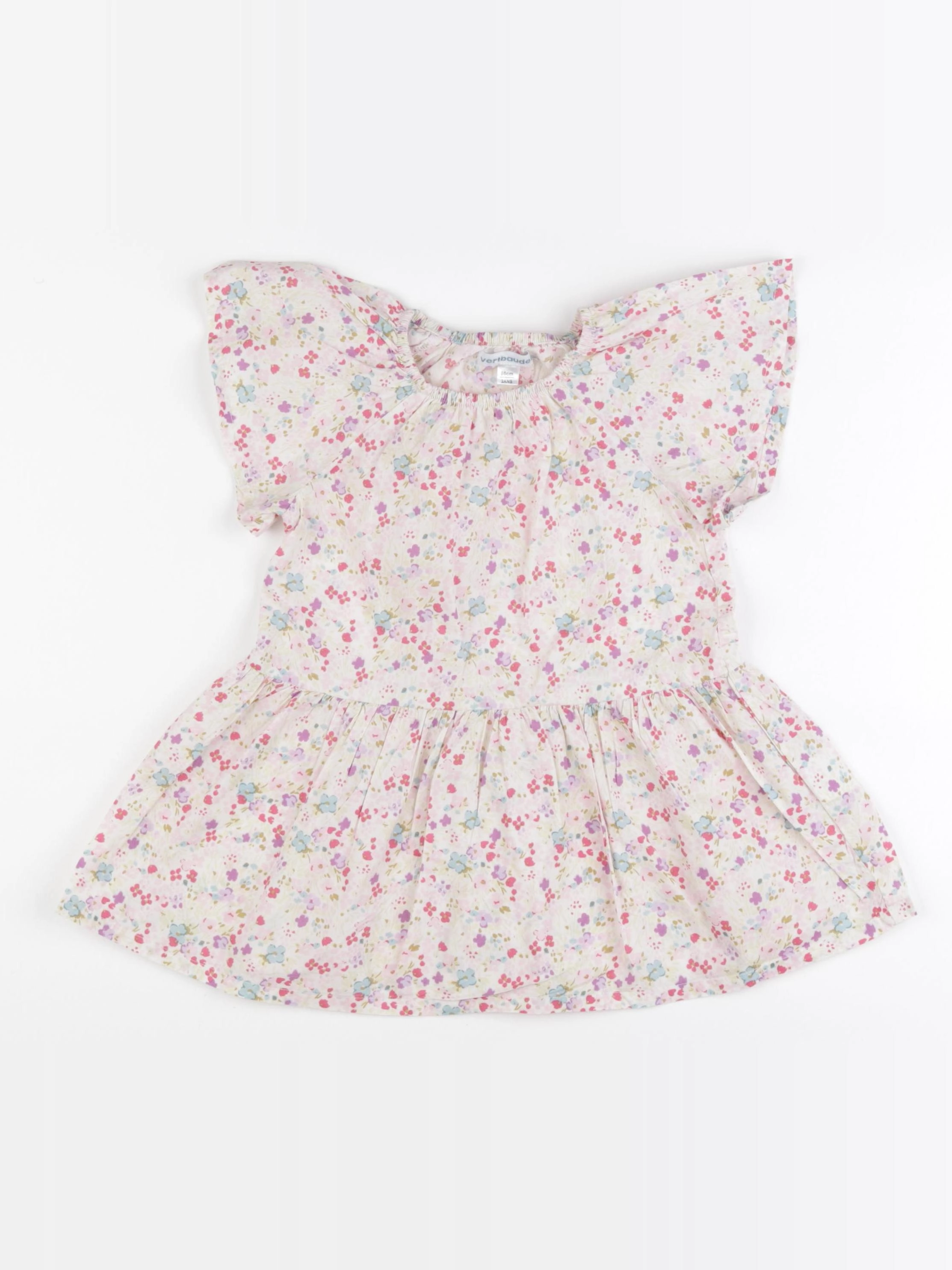 Vertbaudet - robe blanc - 2 ans