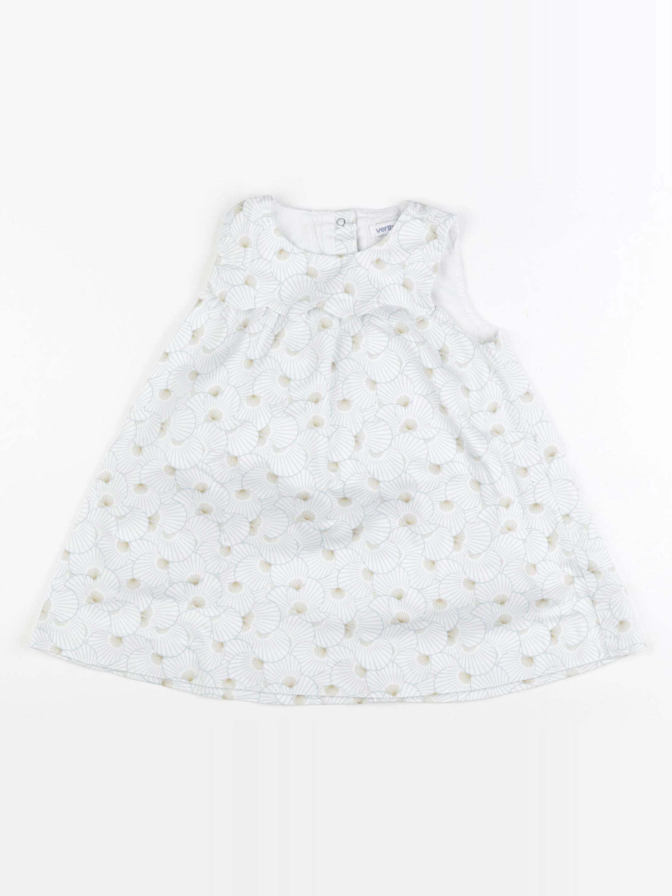 Vertbaudet - robe blanc - 24 mois