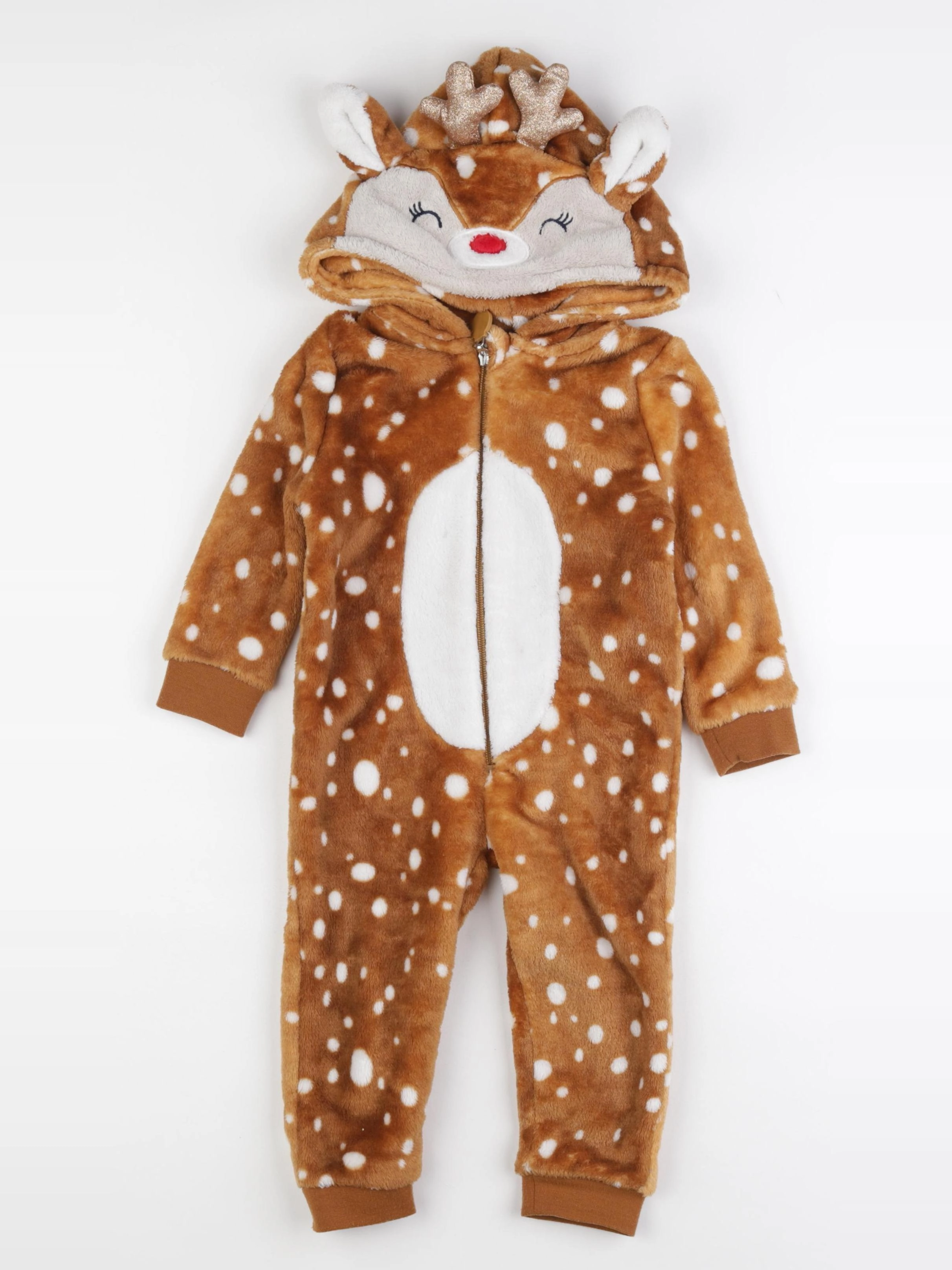 Vertbaudet - sur-pyjama marron - 2 ans