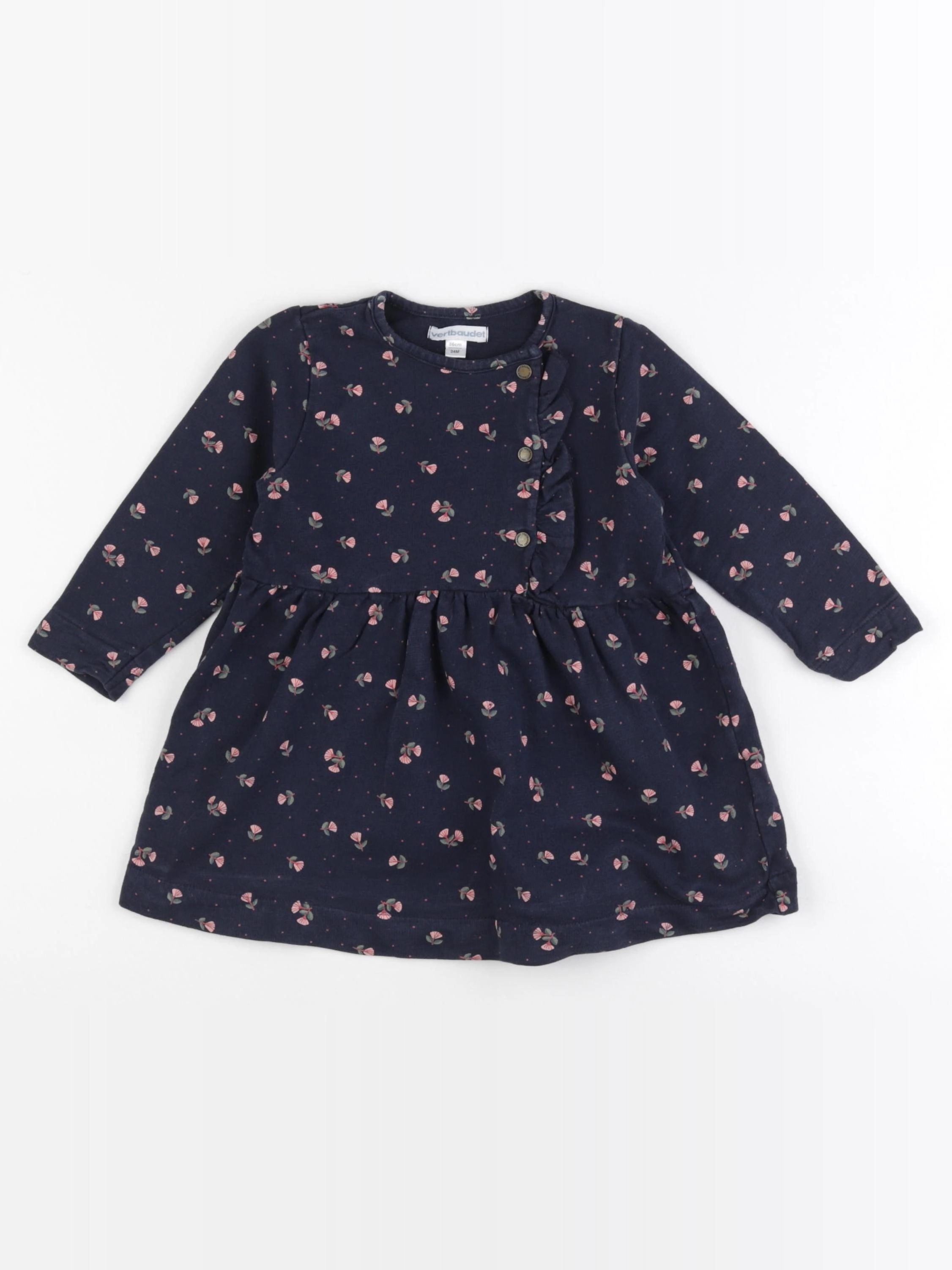 Vertbaudet - robe bleu - 24 mois