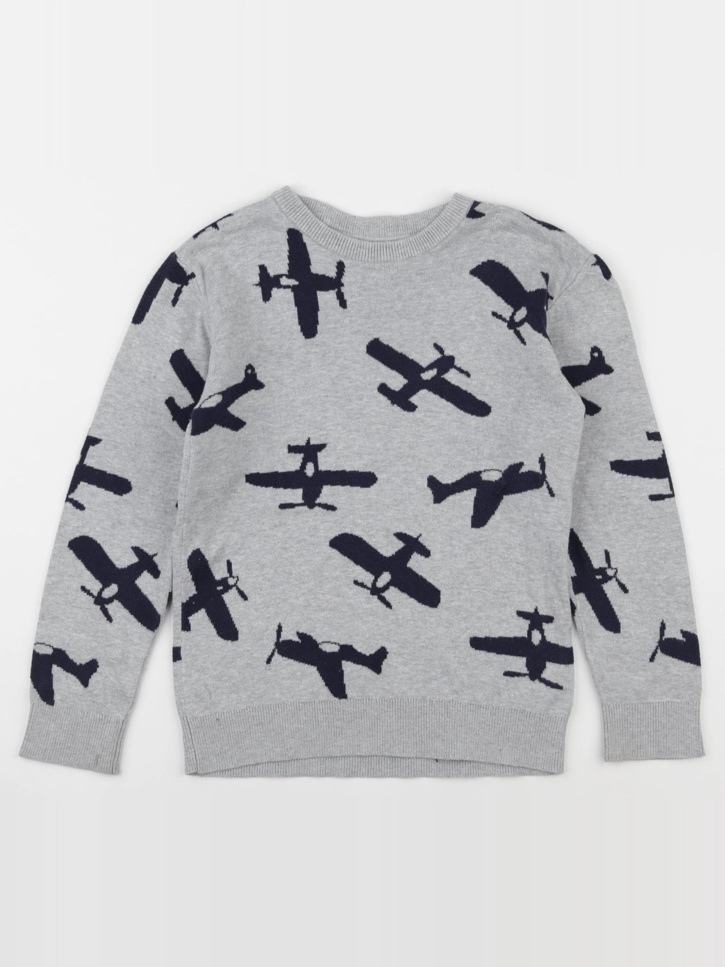 Vertbaudet - pull gris - 8 ans