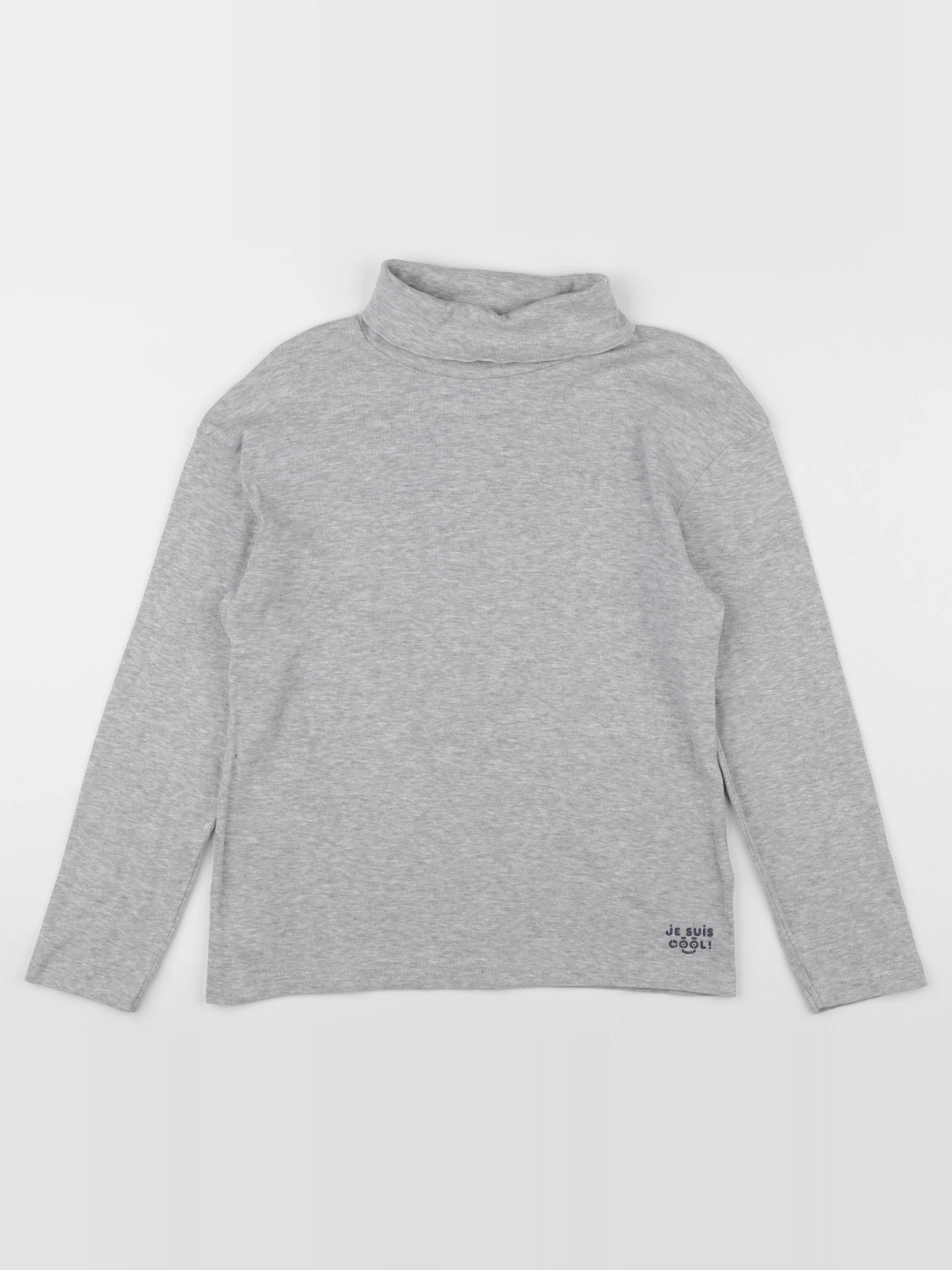 Vertbaudet - sous-pull gris - 10 ans