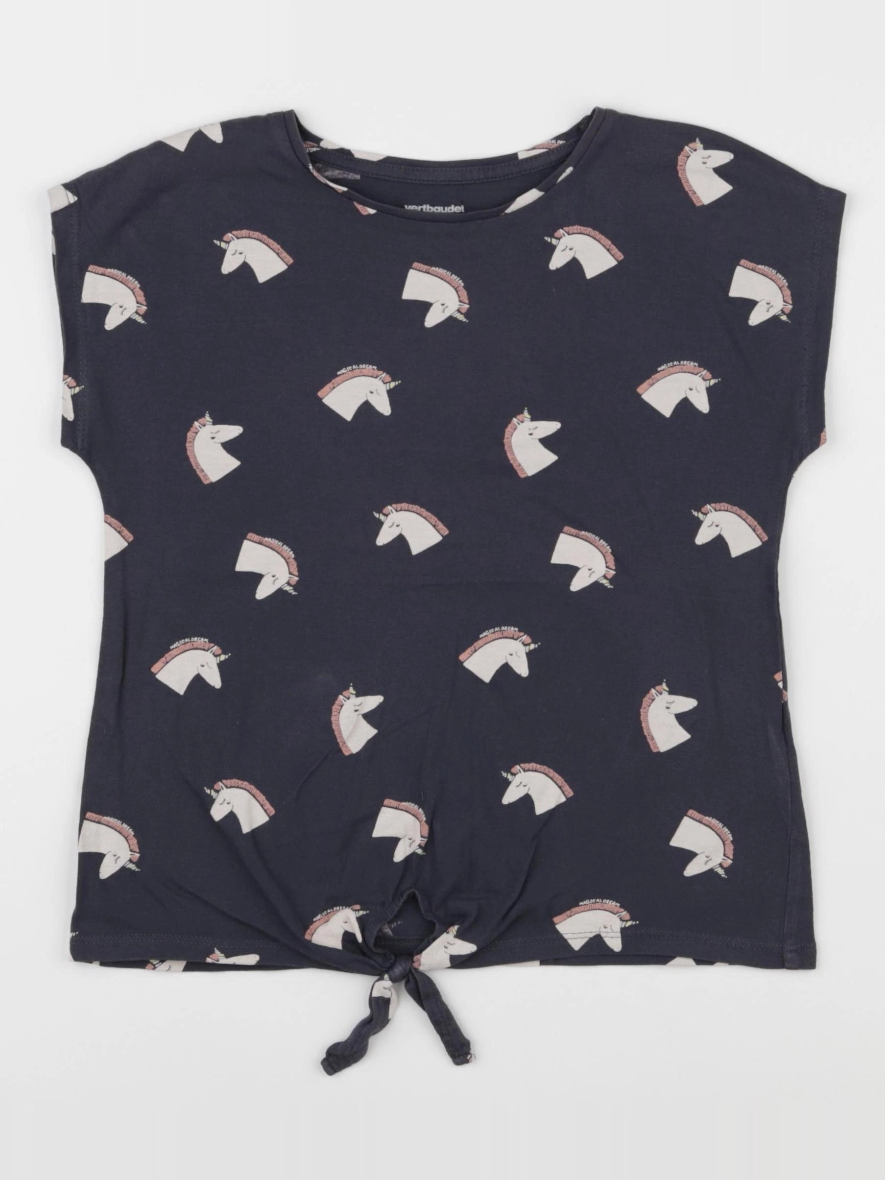 Vertbaudet - tee-shirt gris - 8 ans