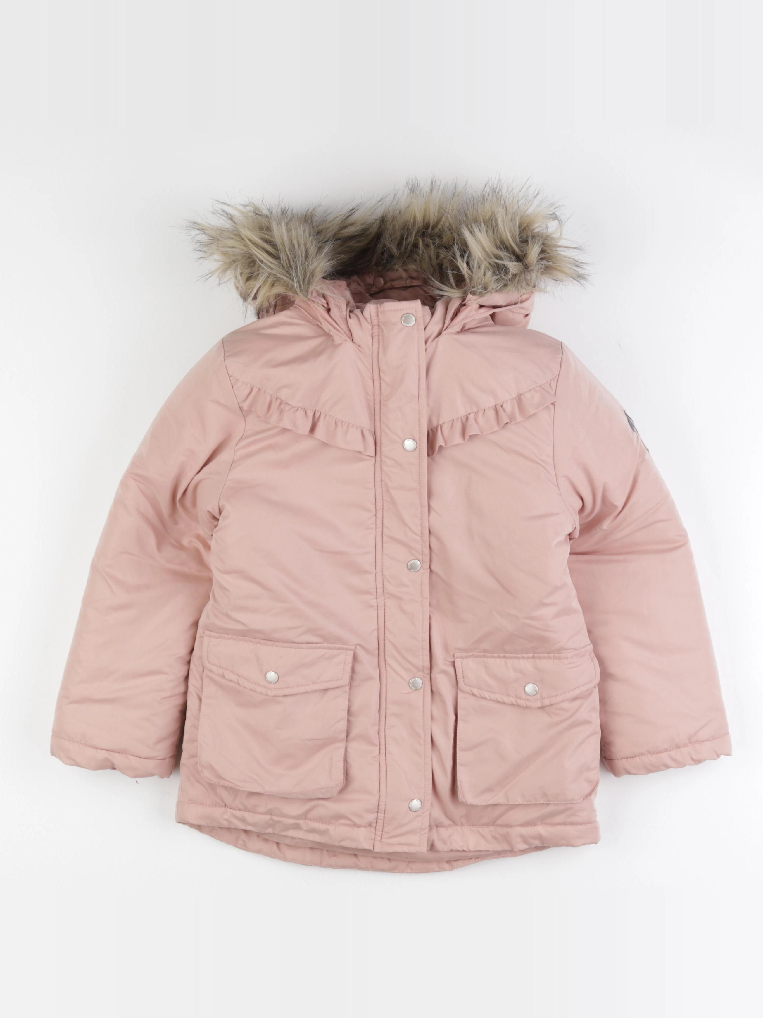 Vertbaudet - parka rose - 7 ans