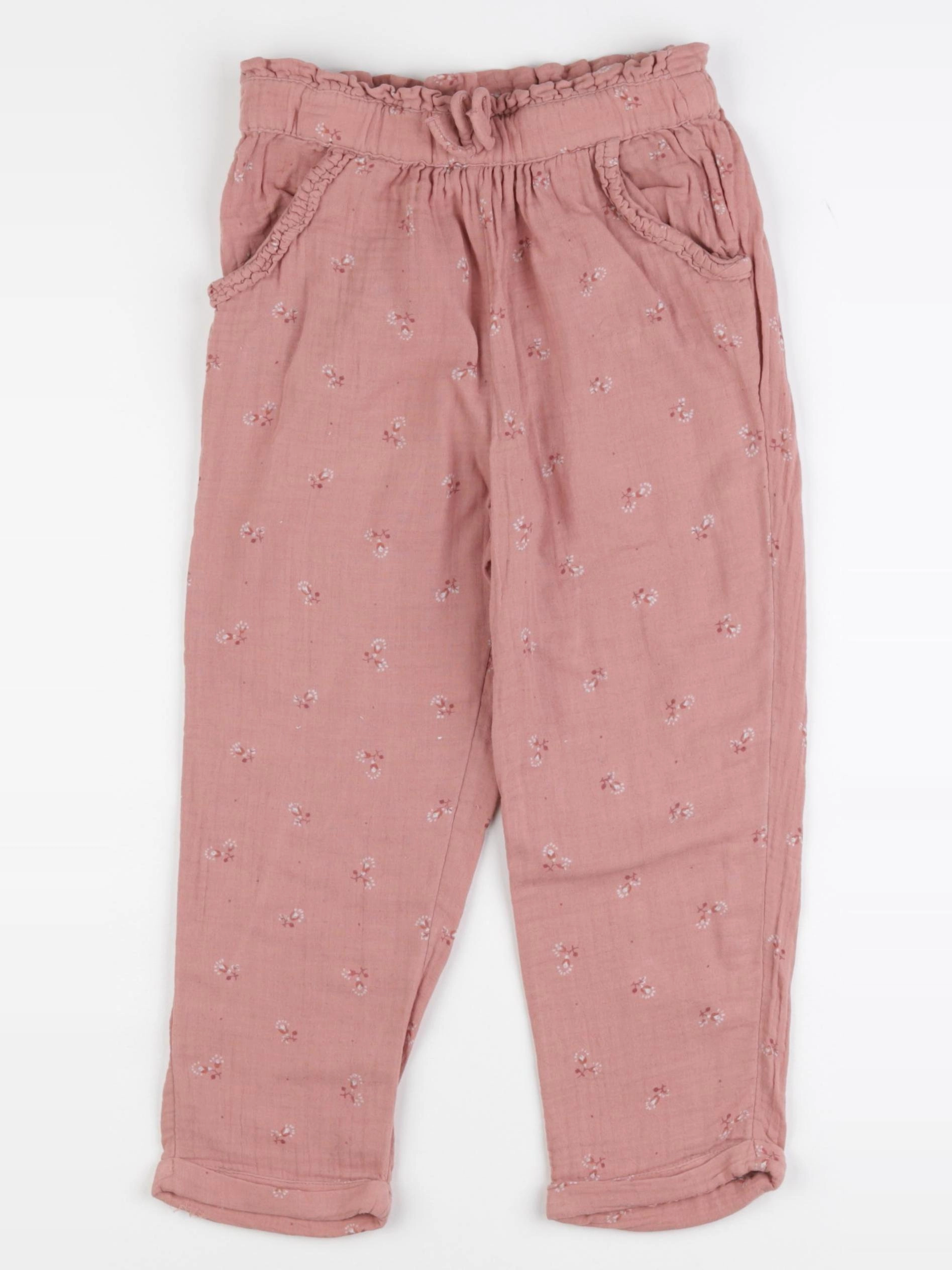 Vertbaudet - pantalon rose - 7 ans