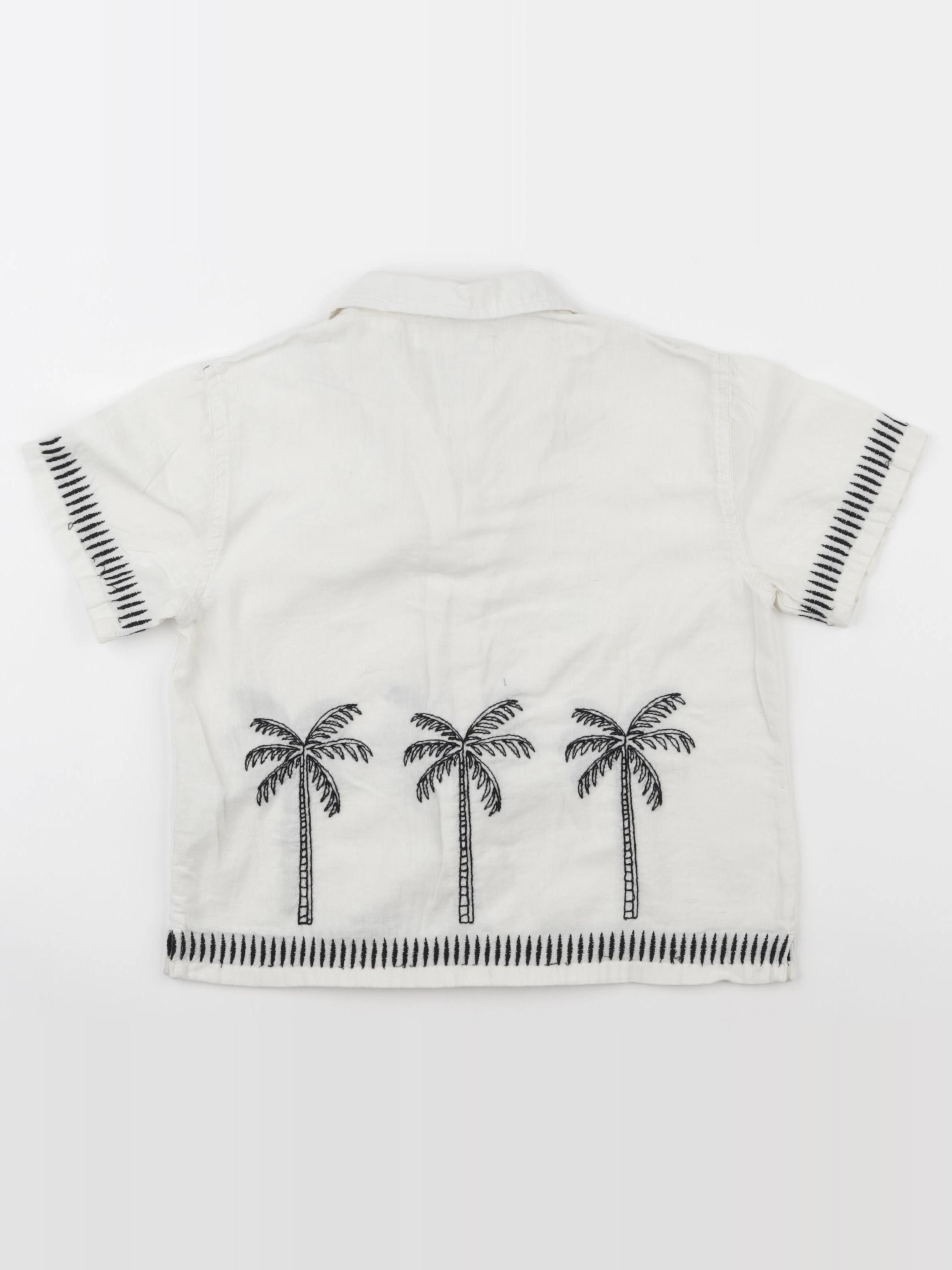 Zara - chemise imprimé au dos beige - 4 ans