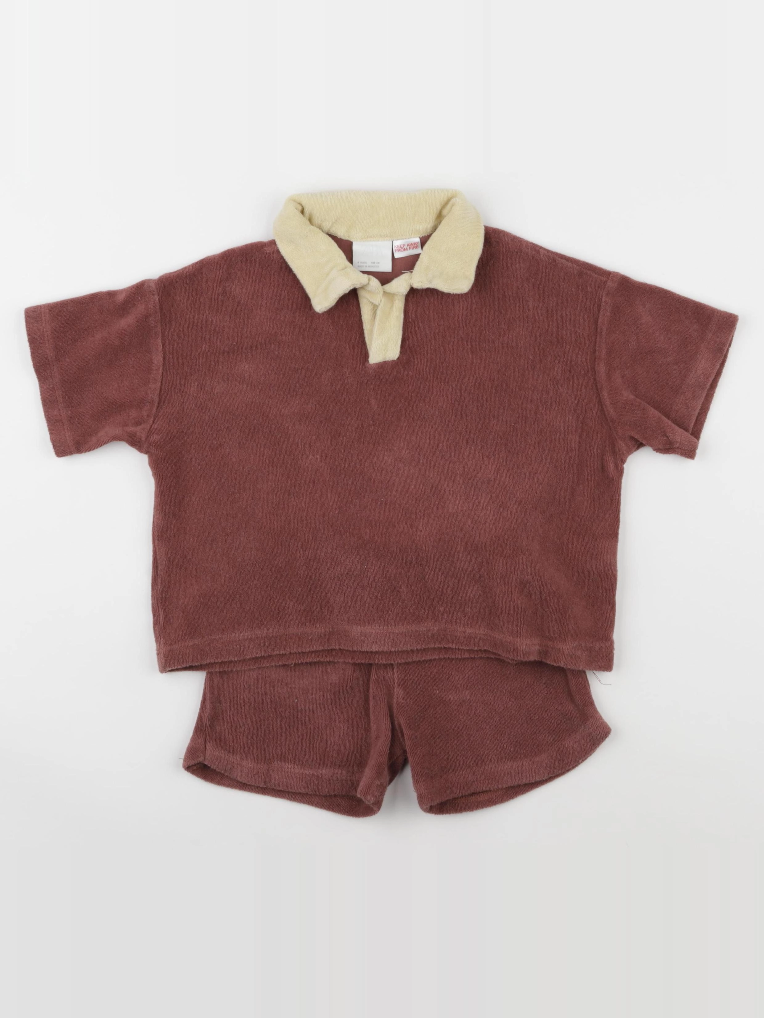 Zara - ensemble marron - 4 ans