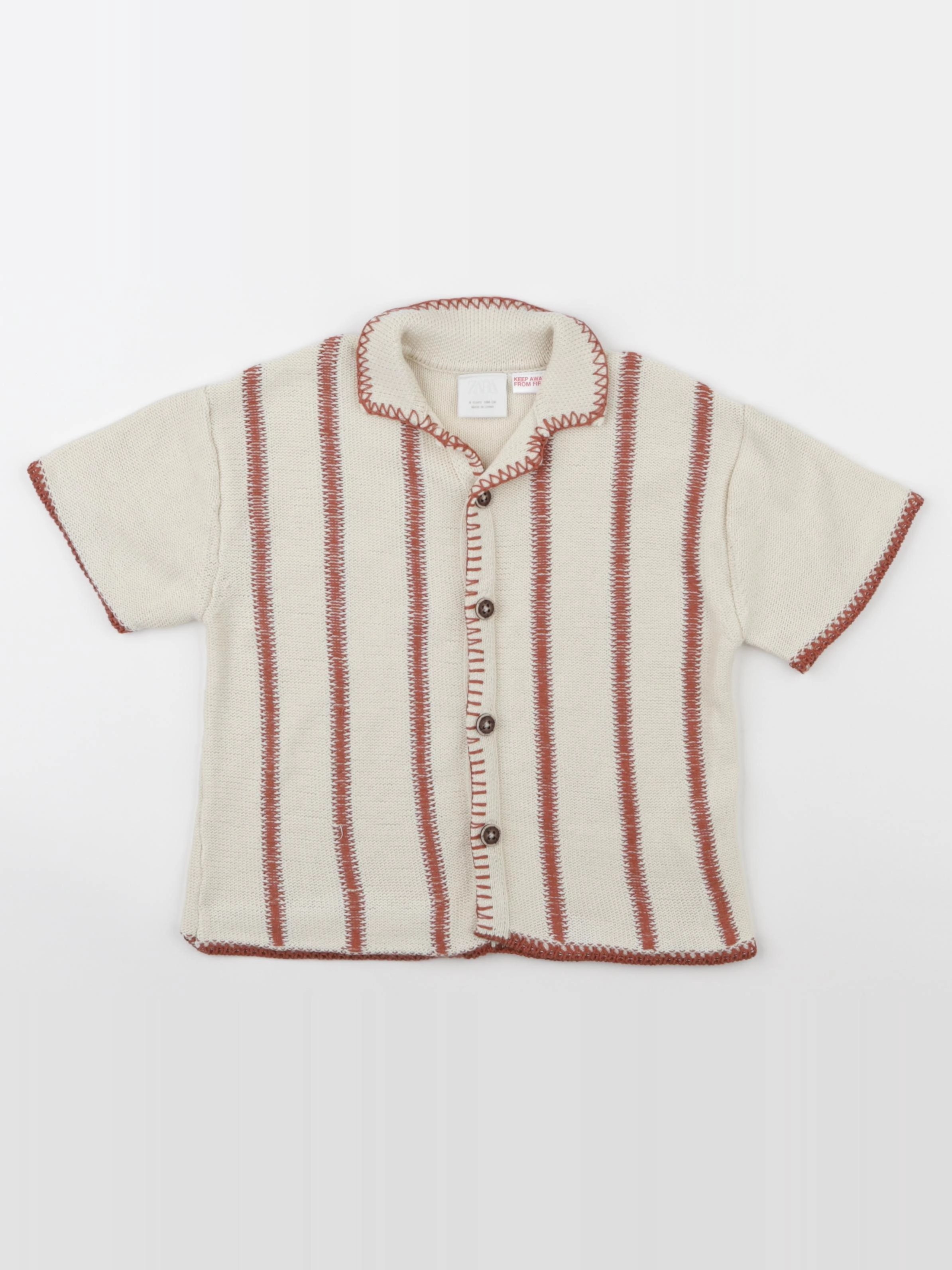 Zara - chemise beige - 4 ans